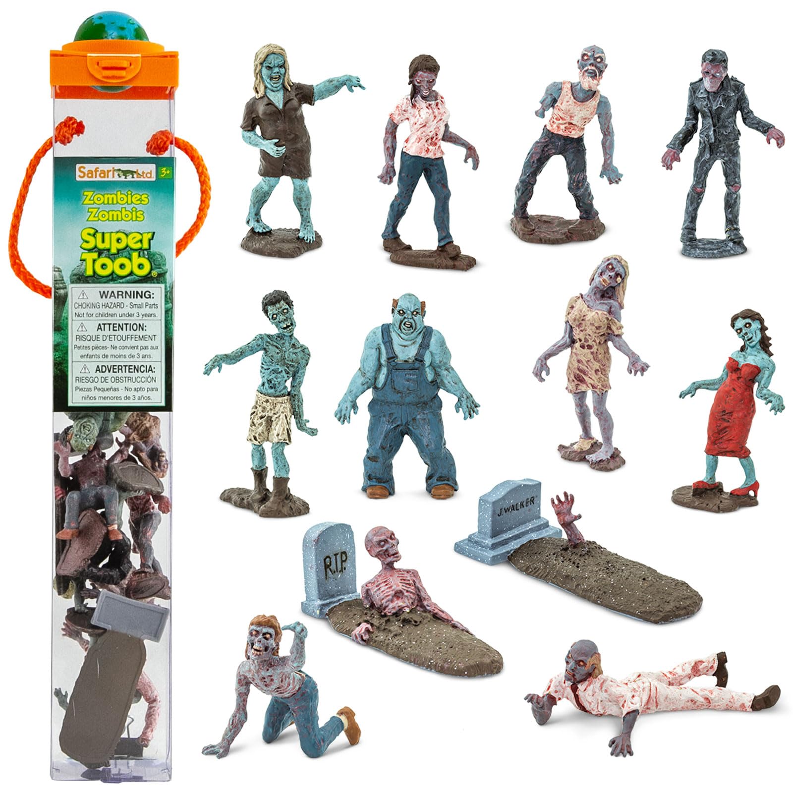 Figuras De Zombis En Miniatura Safari Ltd. Zombies Super Toob - Venta Internacional.
