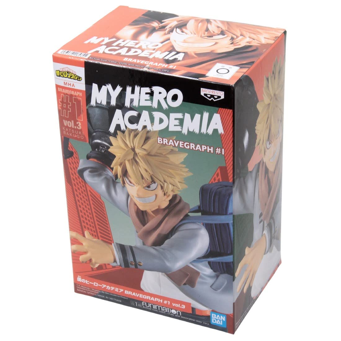 Foto 5 pulgar | Figura Banpresto My Hero Academia Bravegraph #1 Vol.3 Bakugou - Venta Internacional.