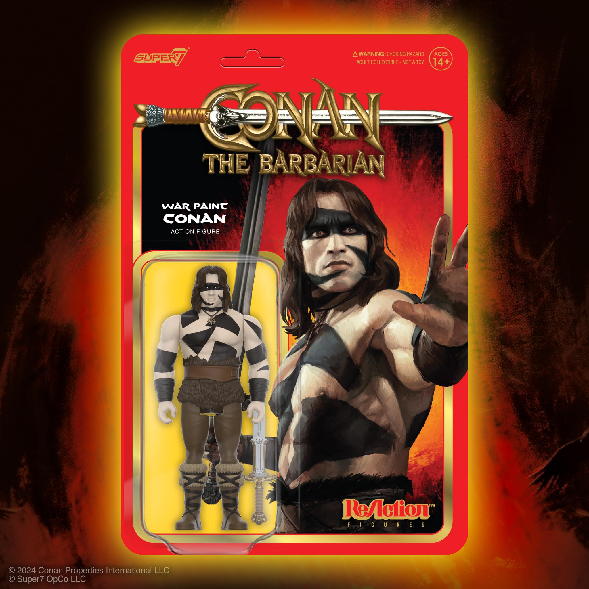 Foto 6 pulgar | Figura De Acción Super7 Conan The Barbarian War Paint, 3.75 Pulgadas - Venta Internacional.