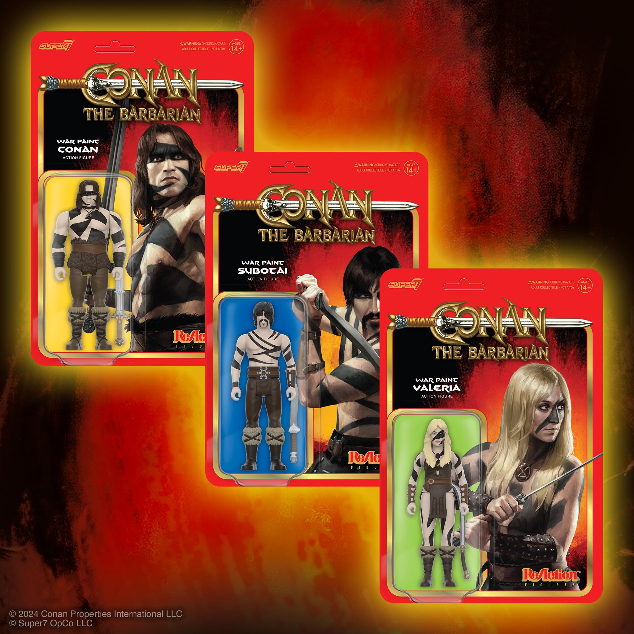 Foto 6 | Figura De Acción Super7 Conan The Barbarian War Paint, 3.75 Pulgadas - Venta Internacional.
