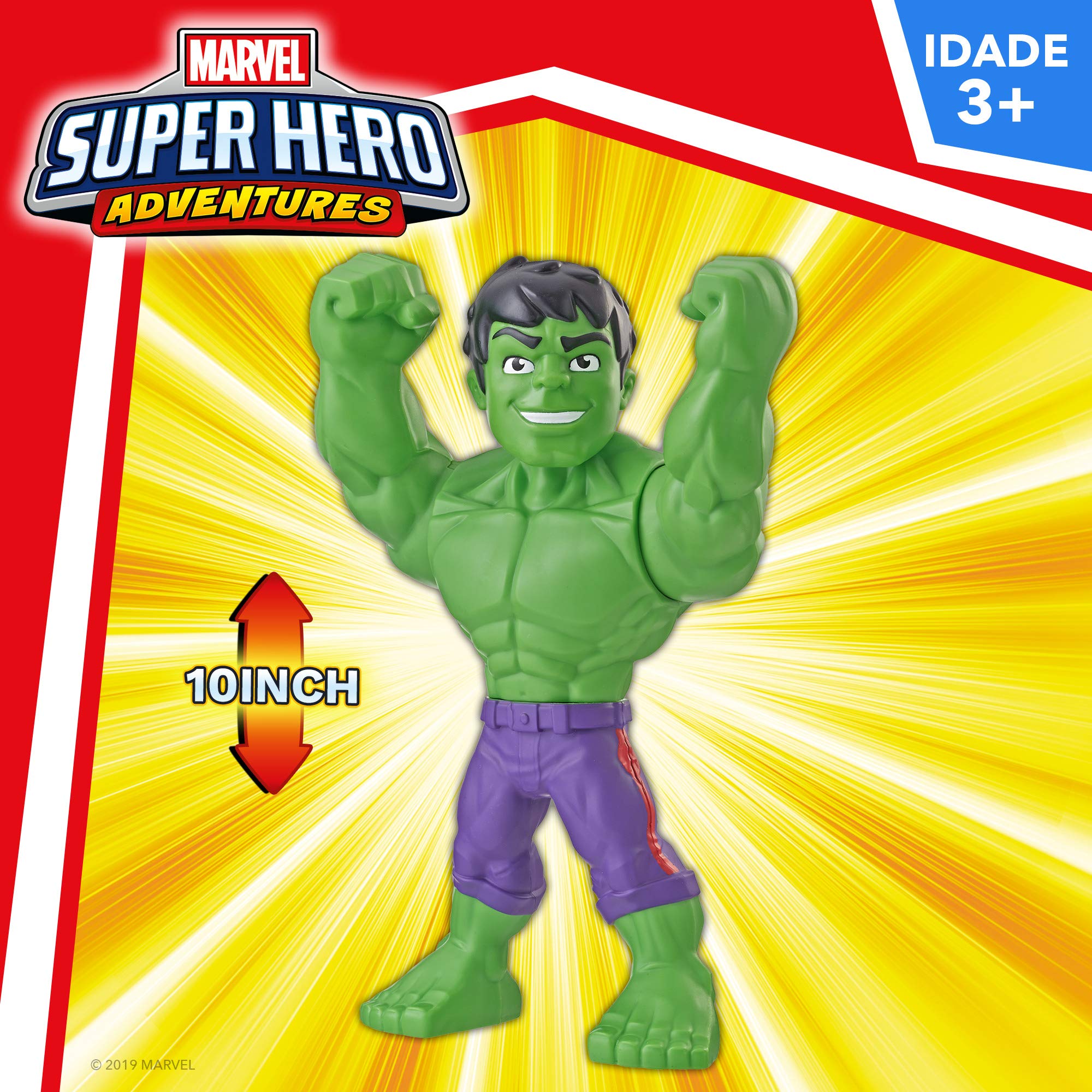 Foto 4 pulgar | Figura De Acción Marvel Super Hero Adventures Hulk 10'' Kids 3+ - Venta Internacional.