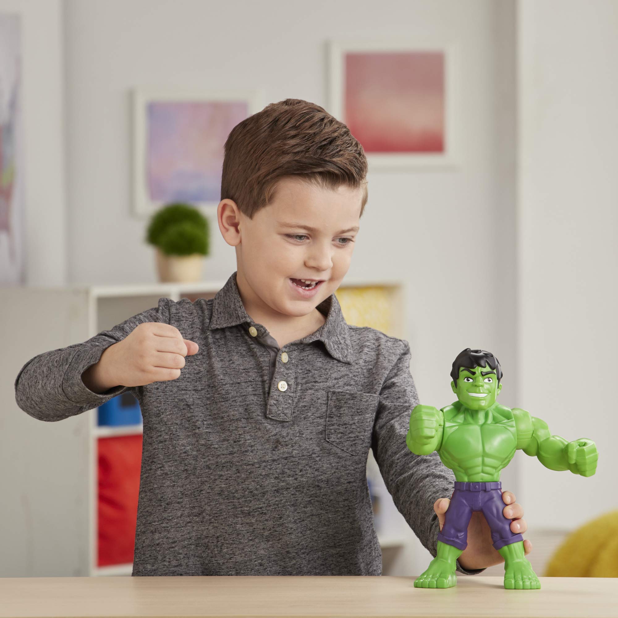 Foto 8 pulgar | Figura De Acción Marvel Super Hero Adventures Hulk 10'' Kids 3+ - Venta Internacional.