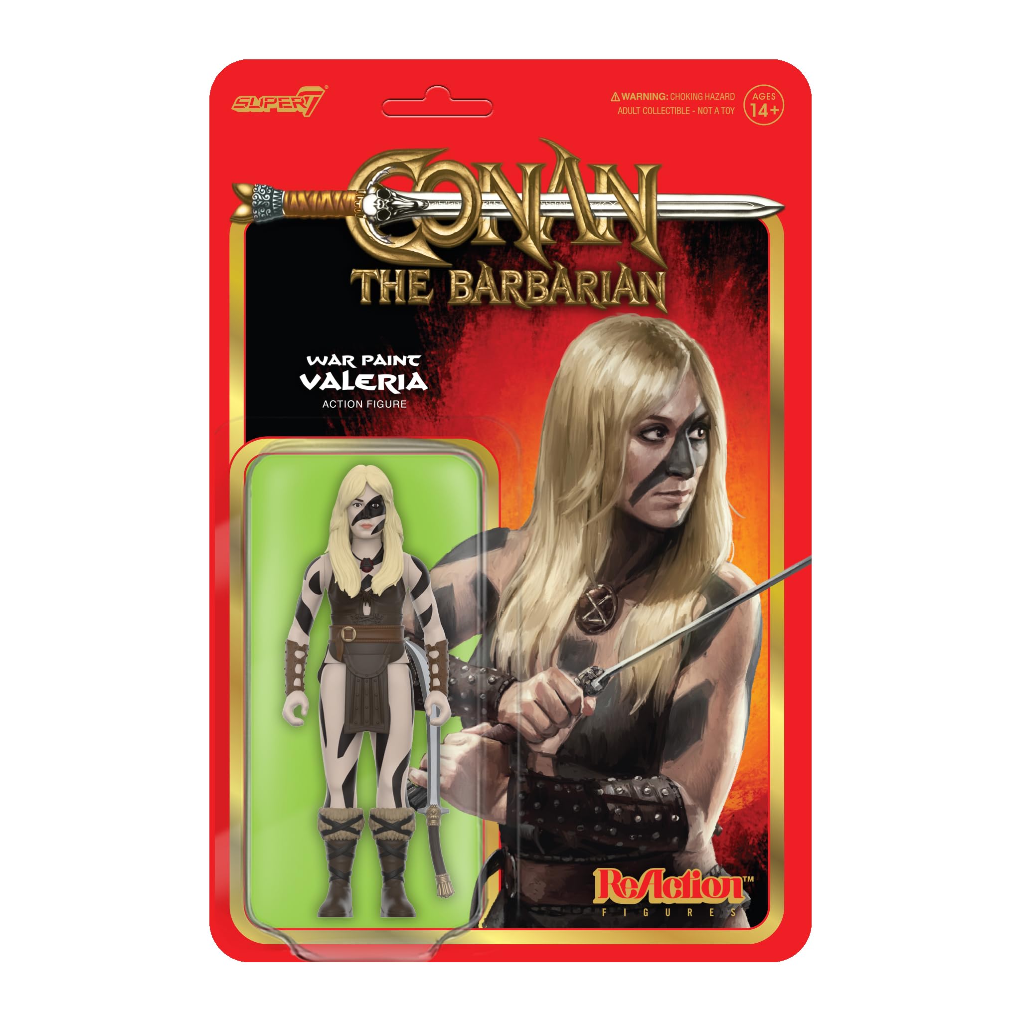 Foto 2 pulgar | Figura De Acción Super7 Conan The Barbarian War Paint Valeria - Venta Internacional.