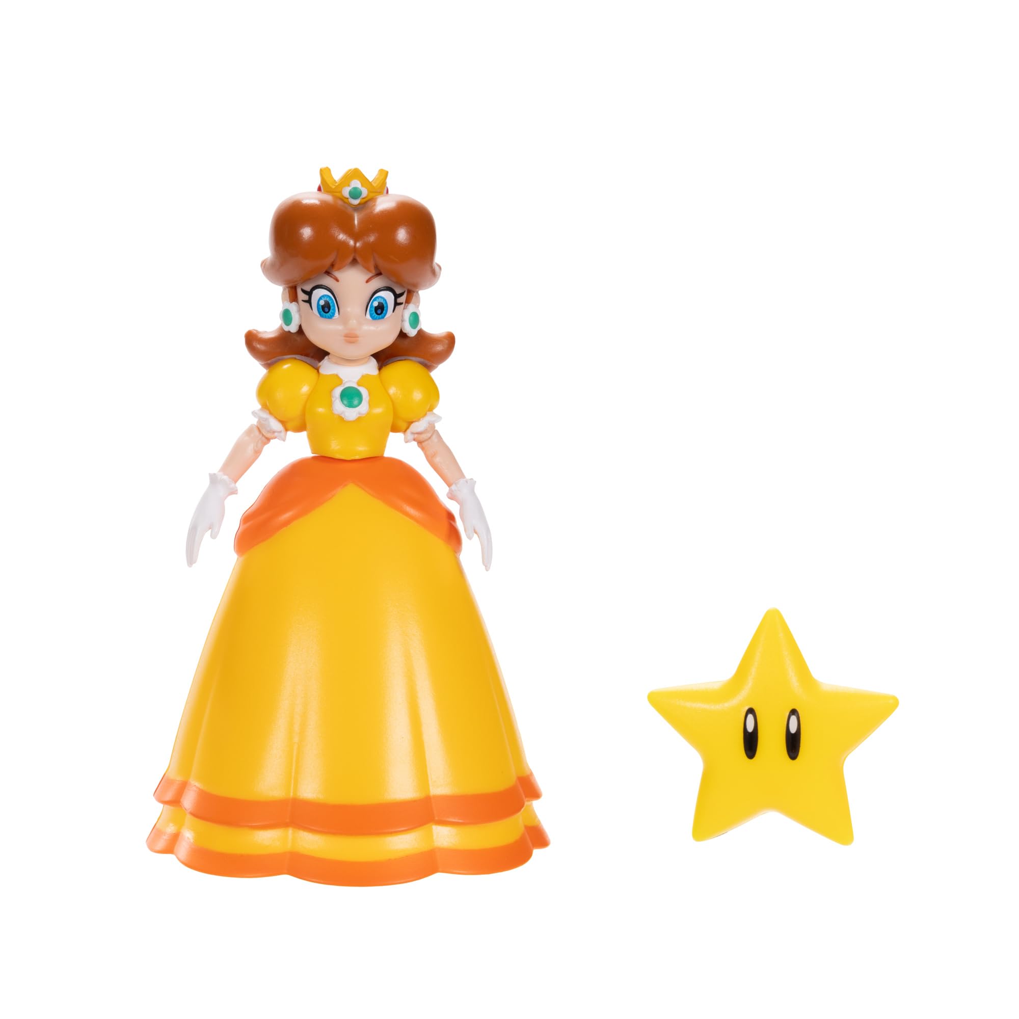 Figura De Acción Nintendo Super Mario Daisy De 10 Cm Con Accesorio De Estrella - Venta Internacional.