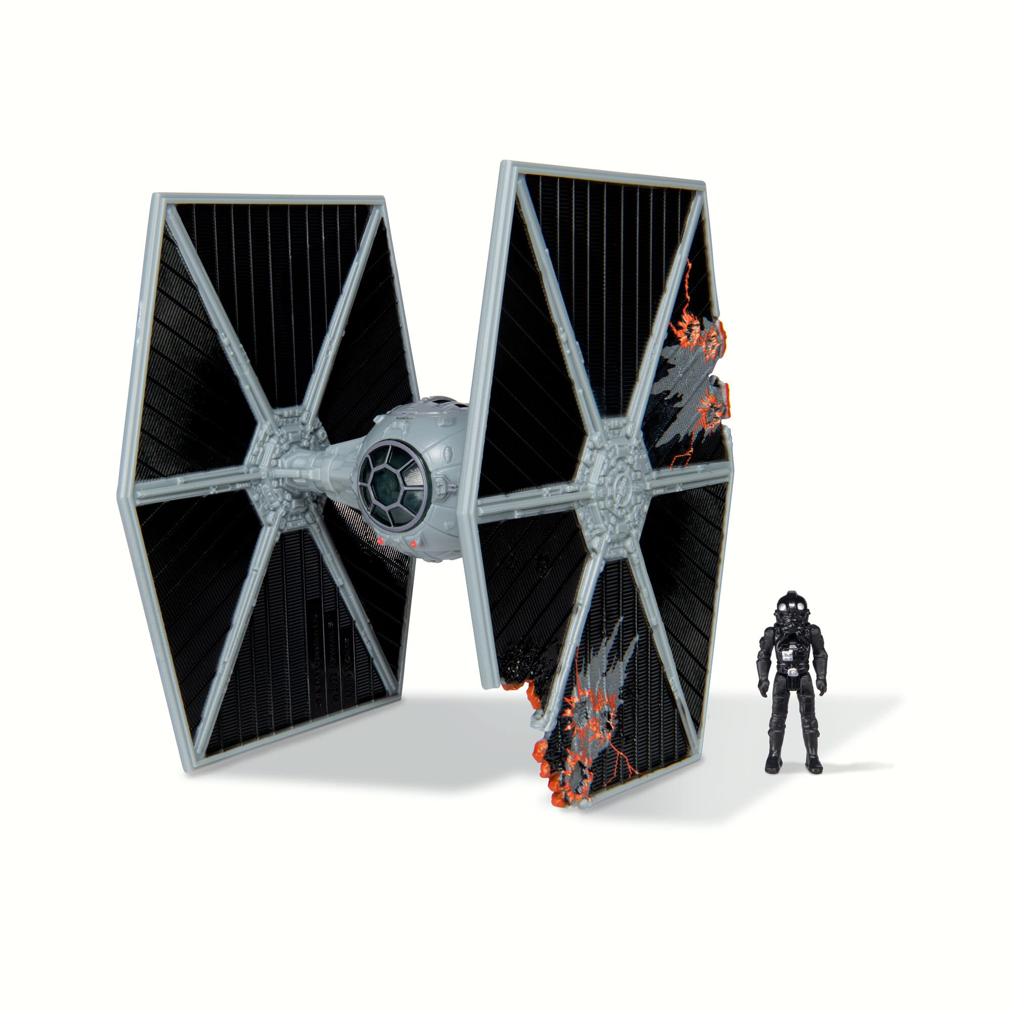 Foto 2 pulgar | Vehículo Oficial Star Wars Tie Fighter + Tie Pilot De 7,5 Cm - Venta Internacional.