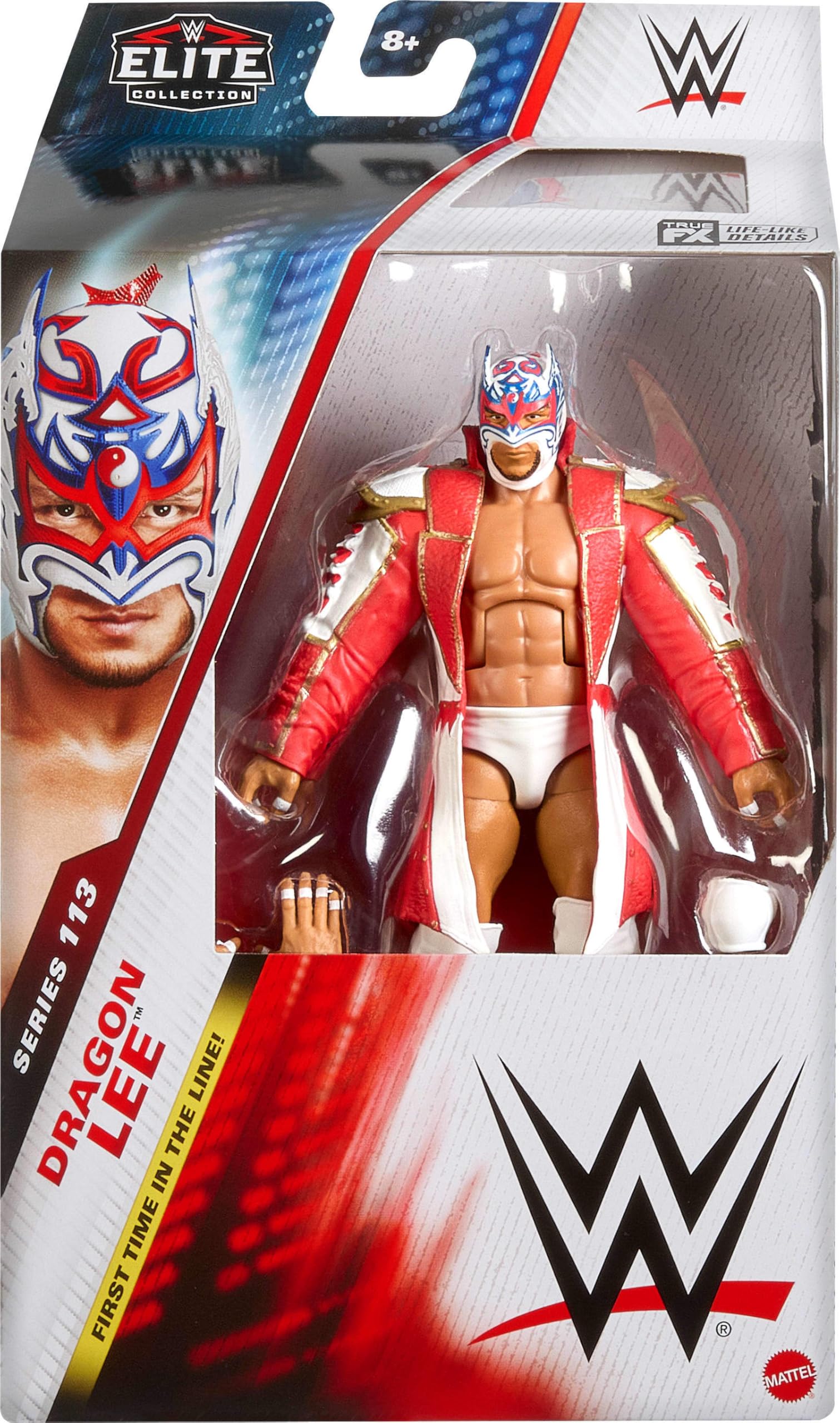 Foto 2 | Figura De Acción Mattel Wwe Elite Dragon Lee Series #113, 15 Cm - Venta Internacional.
