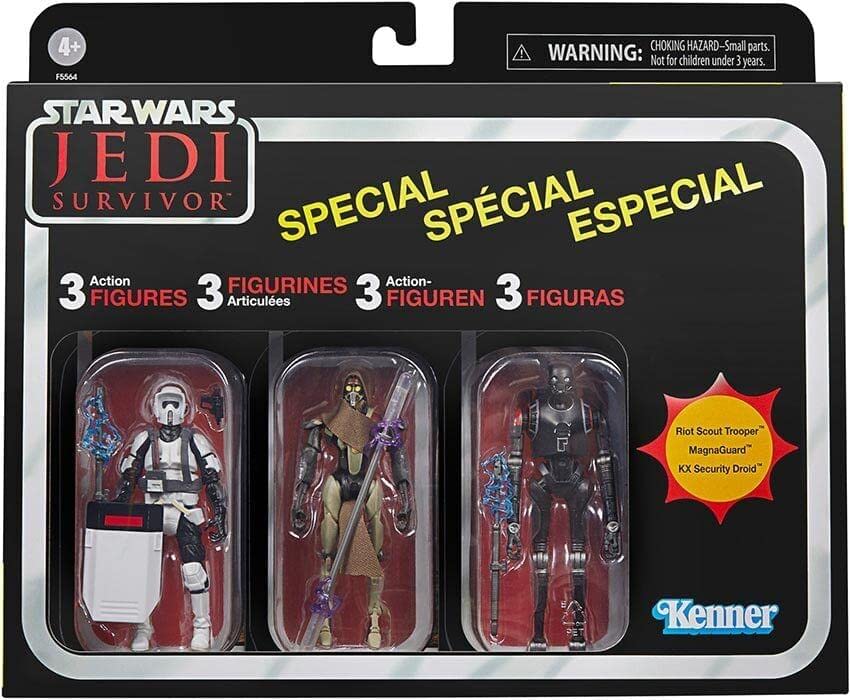 Foto 3 pulgar | Figura De Acción Star Wars Jedi Survivor De 9,5 Cm, Paquete De 3 - Venta Internacional.