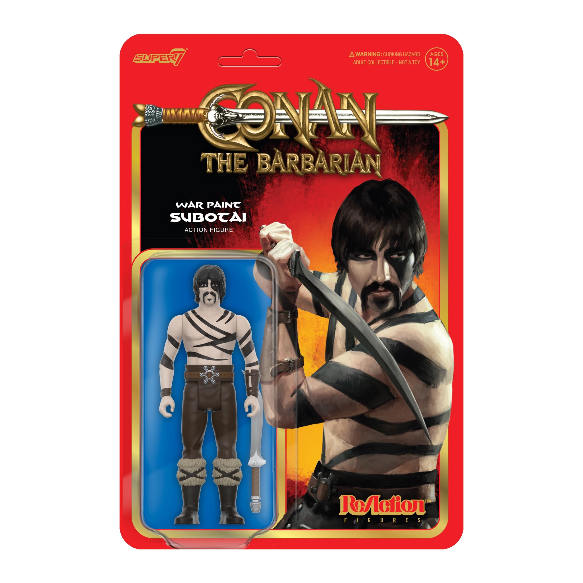 Foto 2 pulgar | Figura De Acción Super7 Conan The Barbarian War Paint Subotai - Venta Internacional.