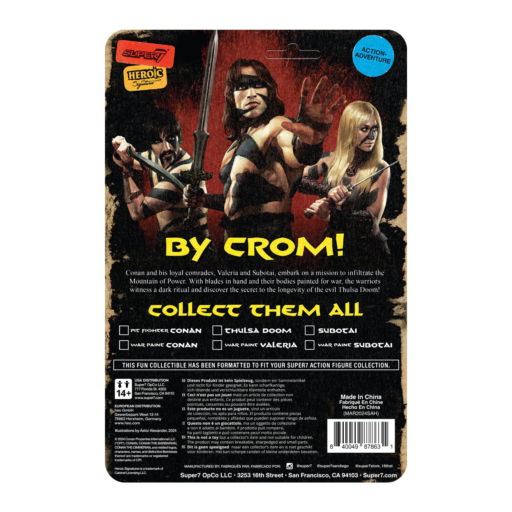 Foto 4 pulgar | Figura De Acción Super7 Conan The Barbarian War Paint Subotai - Venta Internacional.