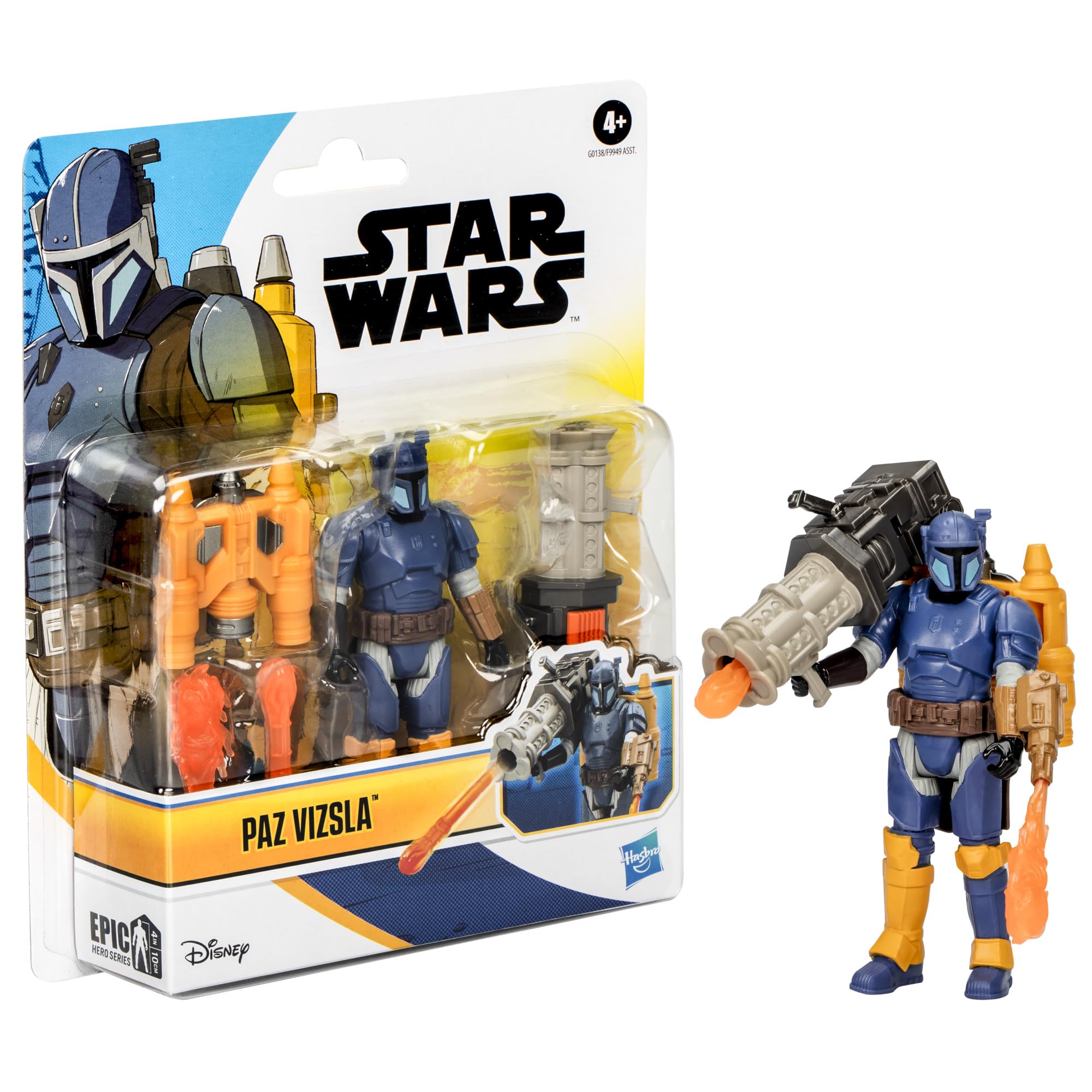 Foto 4 pulgar | Figura De Acción Star Wars Epic Hero Series Paz Vizsla 10 Cm - Venta Internacional.