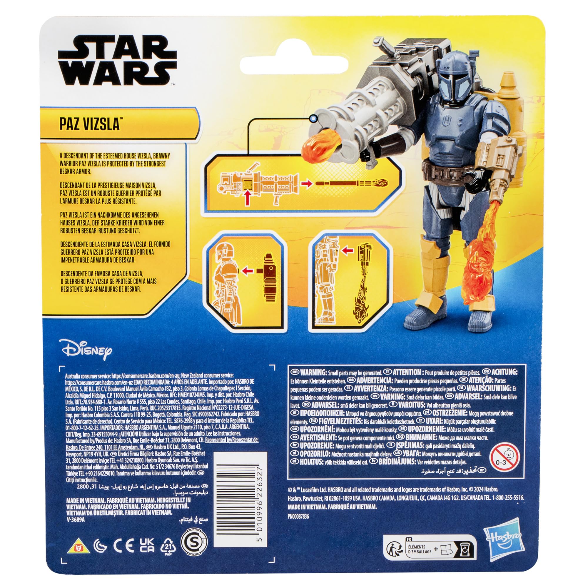 Foto 6 pulgar | Figura De Acción Star Wars Epic Hero Series Paz Vizsla 10 Cm - Venta Internacional.