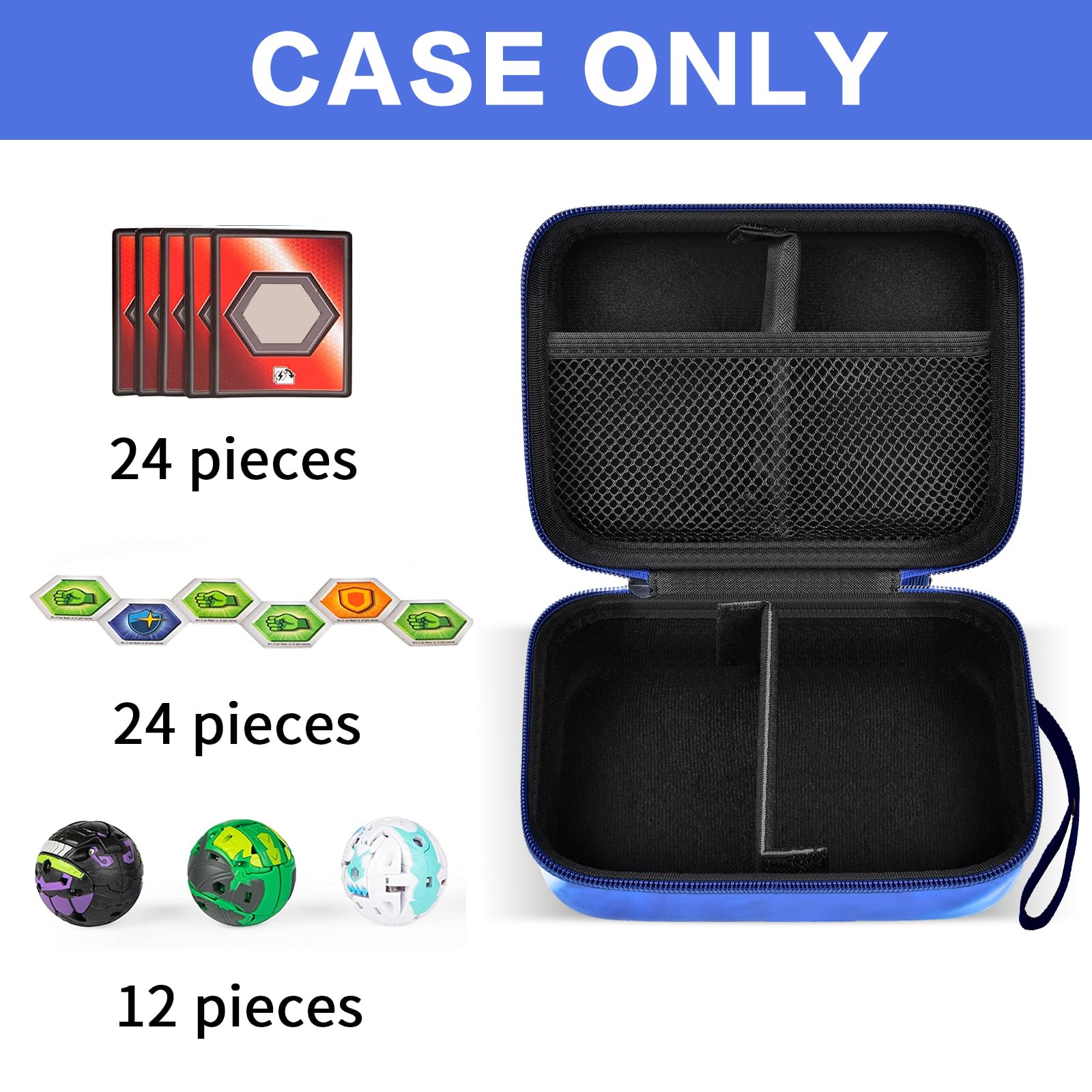 Foto 3 pulgar | Funda De Almacenamiento Compatible Con Bakugan Baku Gear Pack, Color Azul - Venta Internacional.