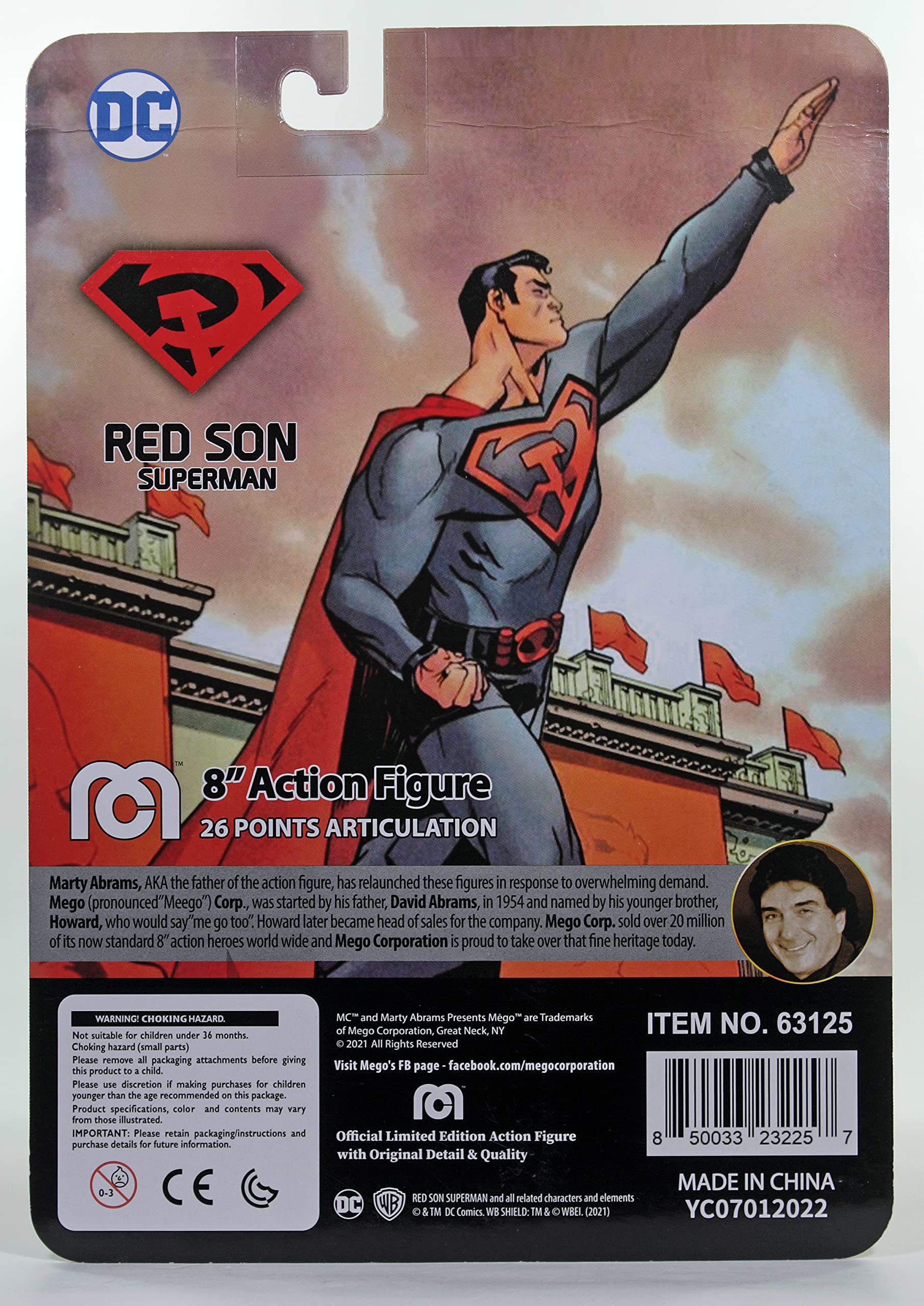 Foto 3 pulgar | Figura De Acción Mego Dc Heroes Red Son Superman, 20 Cm, Vistas Previas - Venta Internacional.
