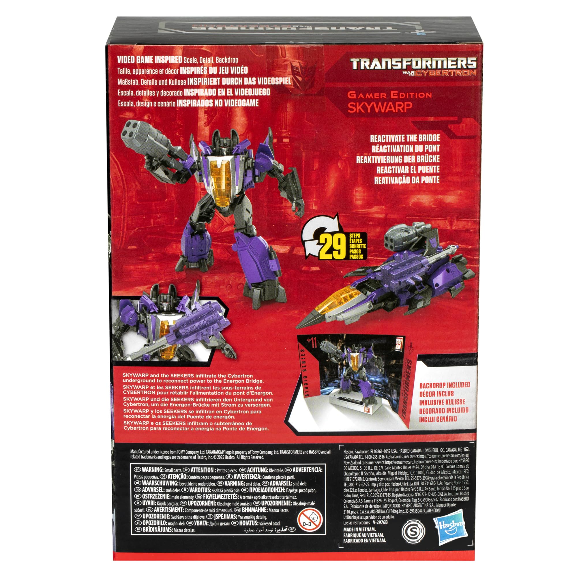 Foto 6 pulgar | Figura De Acción Transformers Studio Series Voyager Skywarp - Venta Internacional.