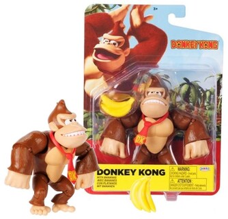 Foto 1 | Figura De Acción Super Mario Donkey Kong Con Plátanos De 10 Cm - Venta Internacional.