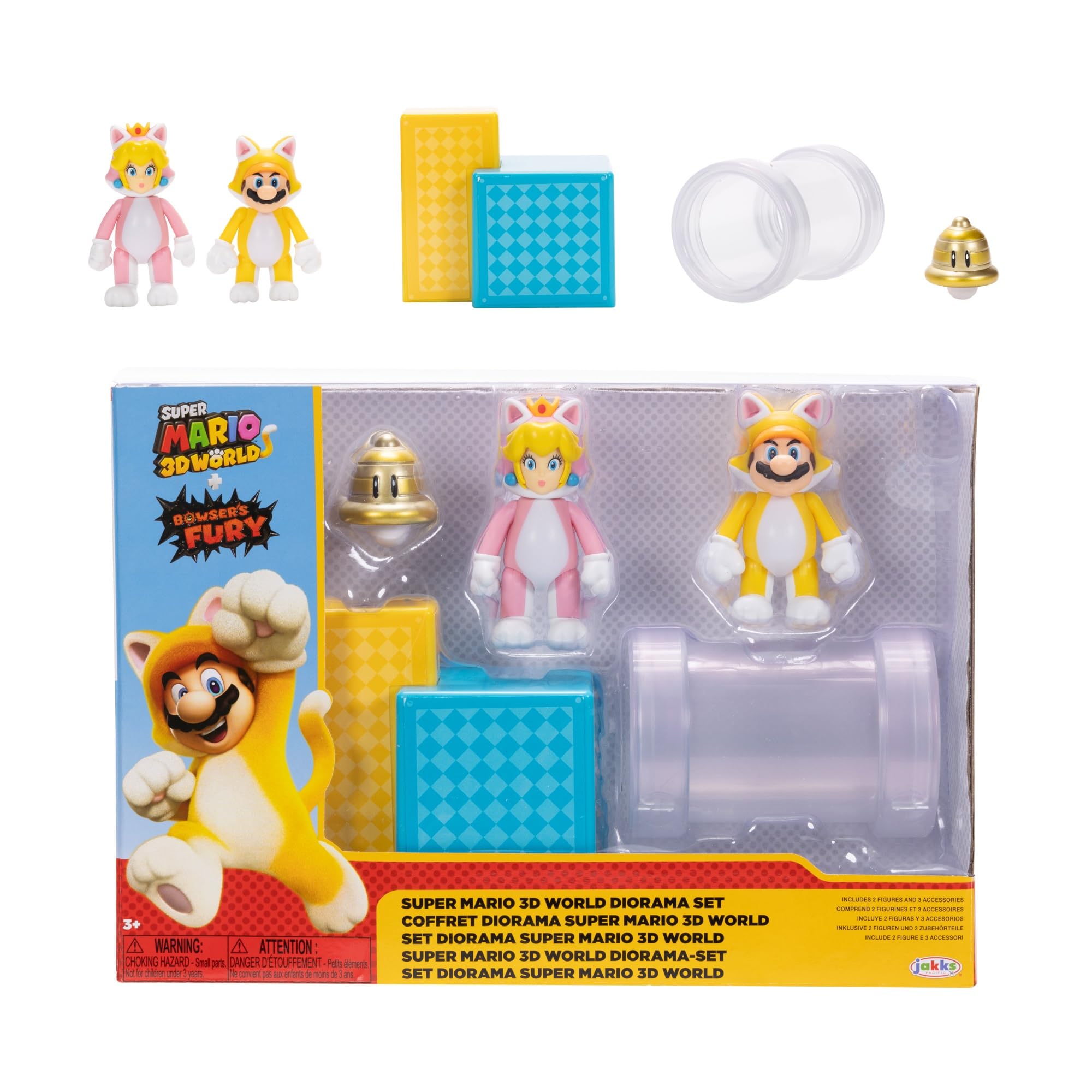 Figuras De Acción Super Mario Nintendo 2.5 3d World Con Diorama - Venta Internacional.