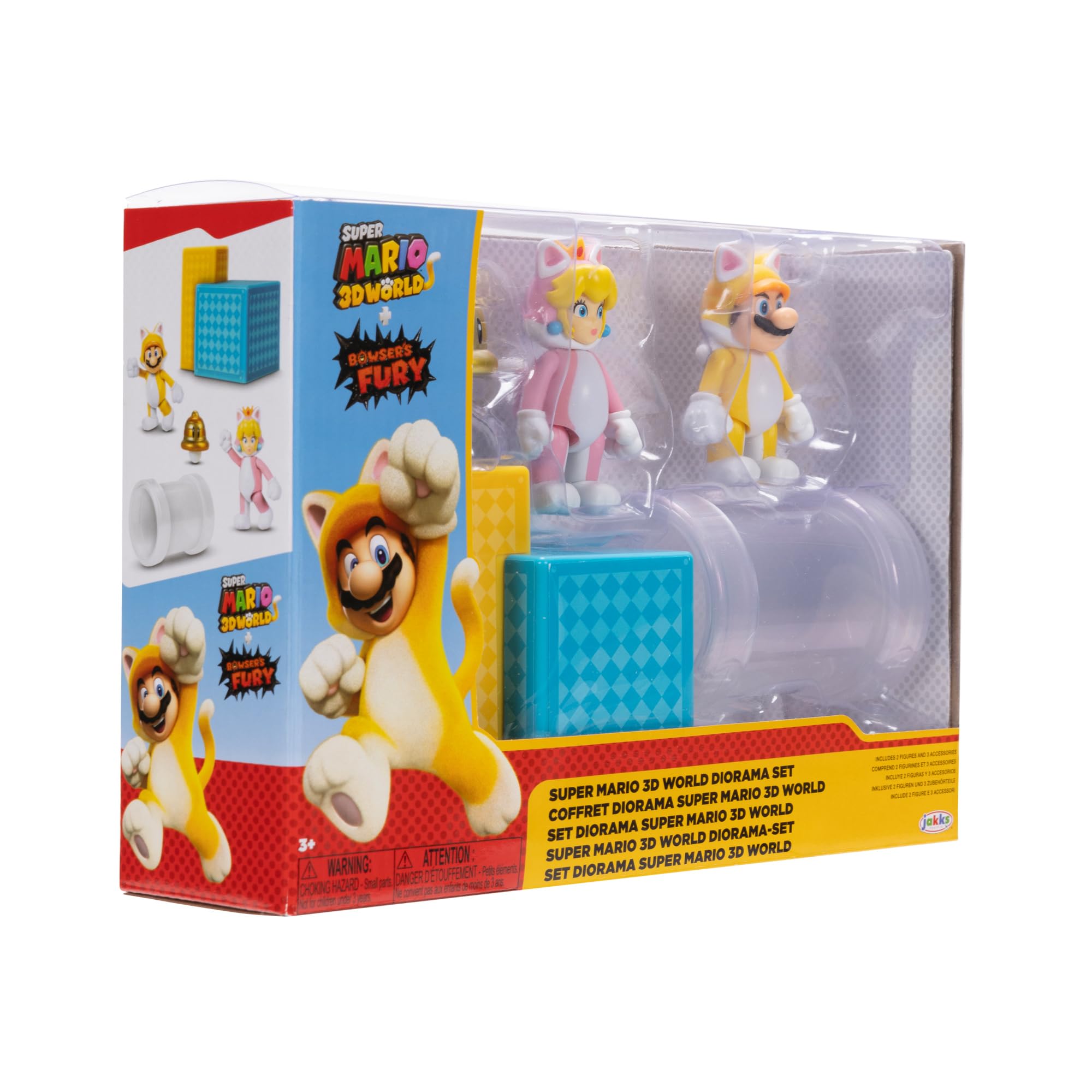 Foto 2 | Figuras De Acción Super Mario Nintendo 2.5 3d World Con Diorama - Venta Internacional.