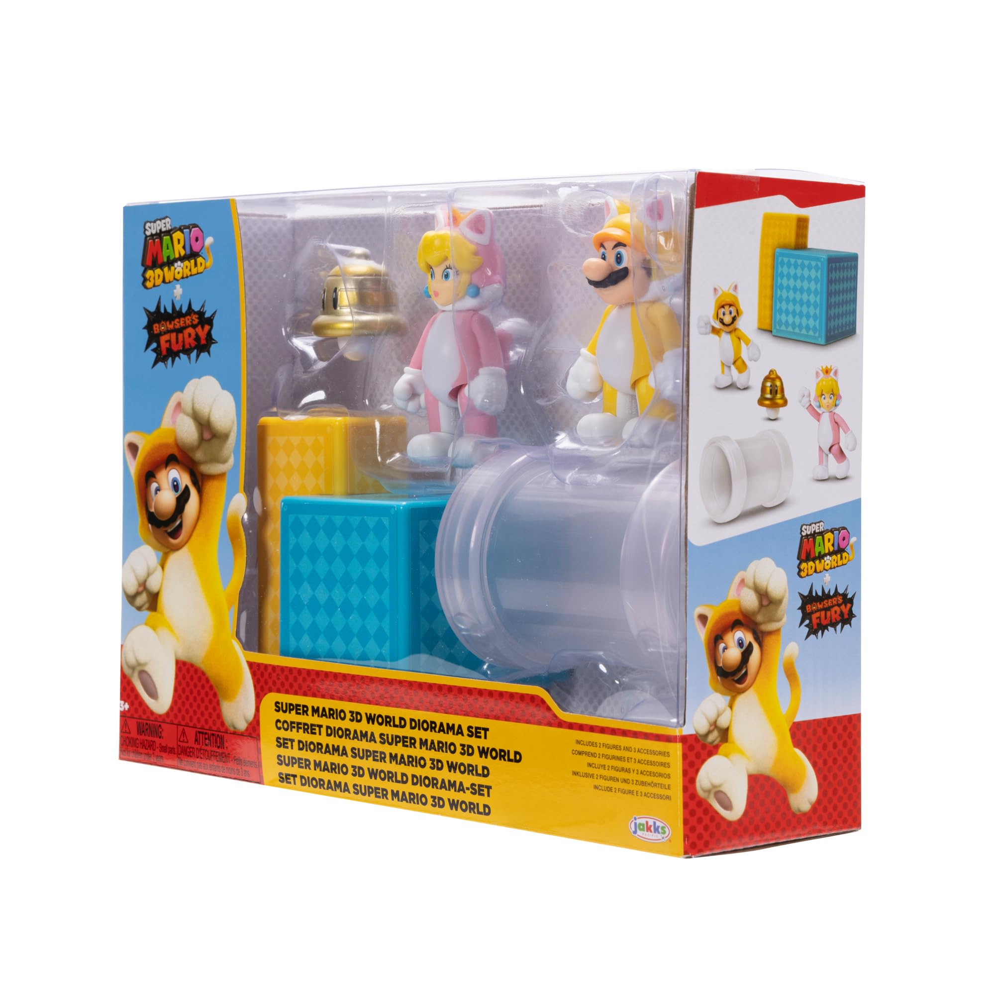 Foto 4 pulgar | Figuras De Acción Super Mario Nintendo 2.5 3d World Con Diorama - Venta Internacional.