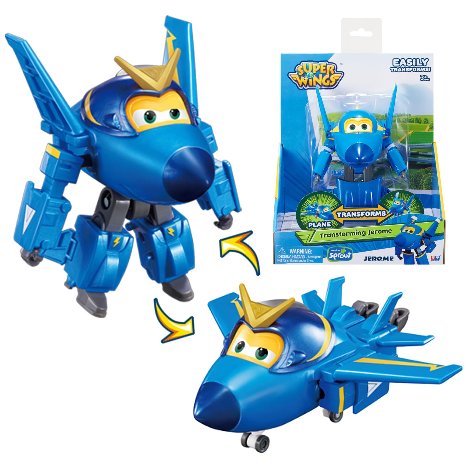 Foto 2 pulgar | Transformable Toys Super Wings Jerome Airplane 2 En 1 - Venta Internacional.