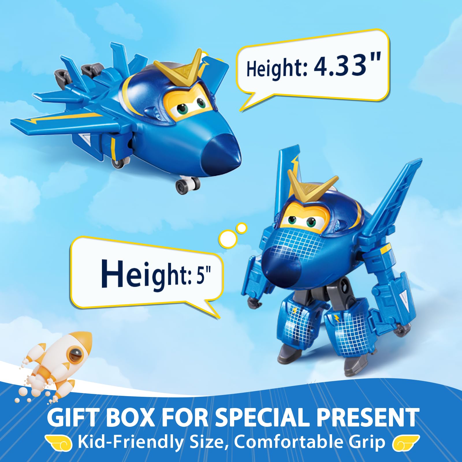Foto 6 pulgar | Transformable Toys Super Wings Jerome Airplane 2 En 1 - Venta Internacional.