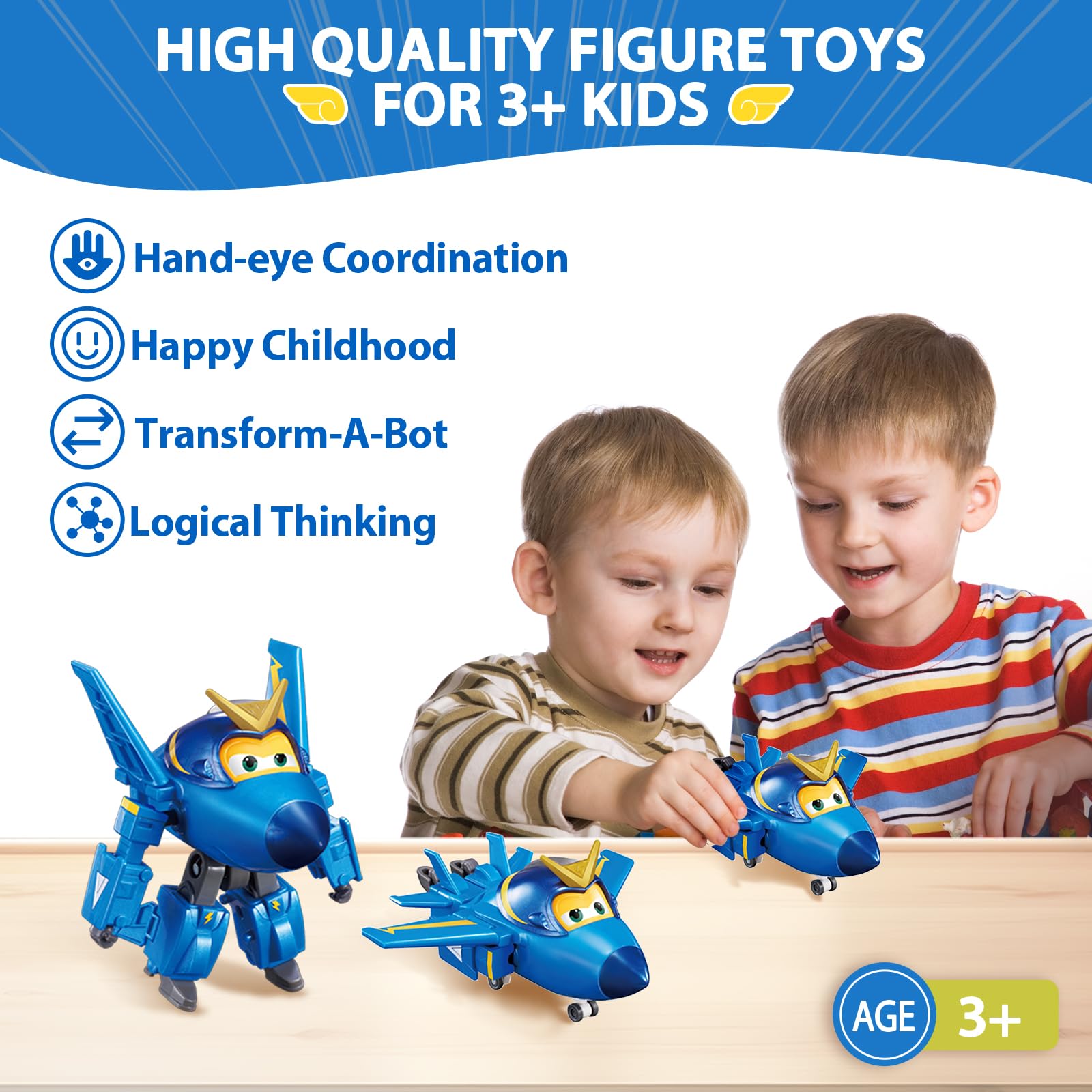 Foto 7 pulgar | Transformable Toys Super Wings Jerome Airplane 2 En 1 - Venta Internacional.