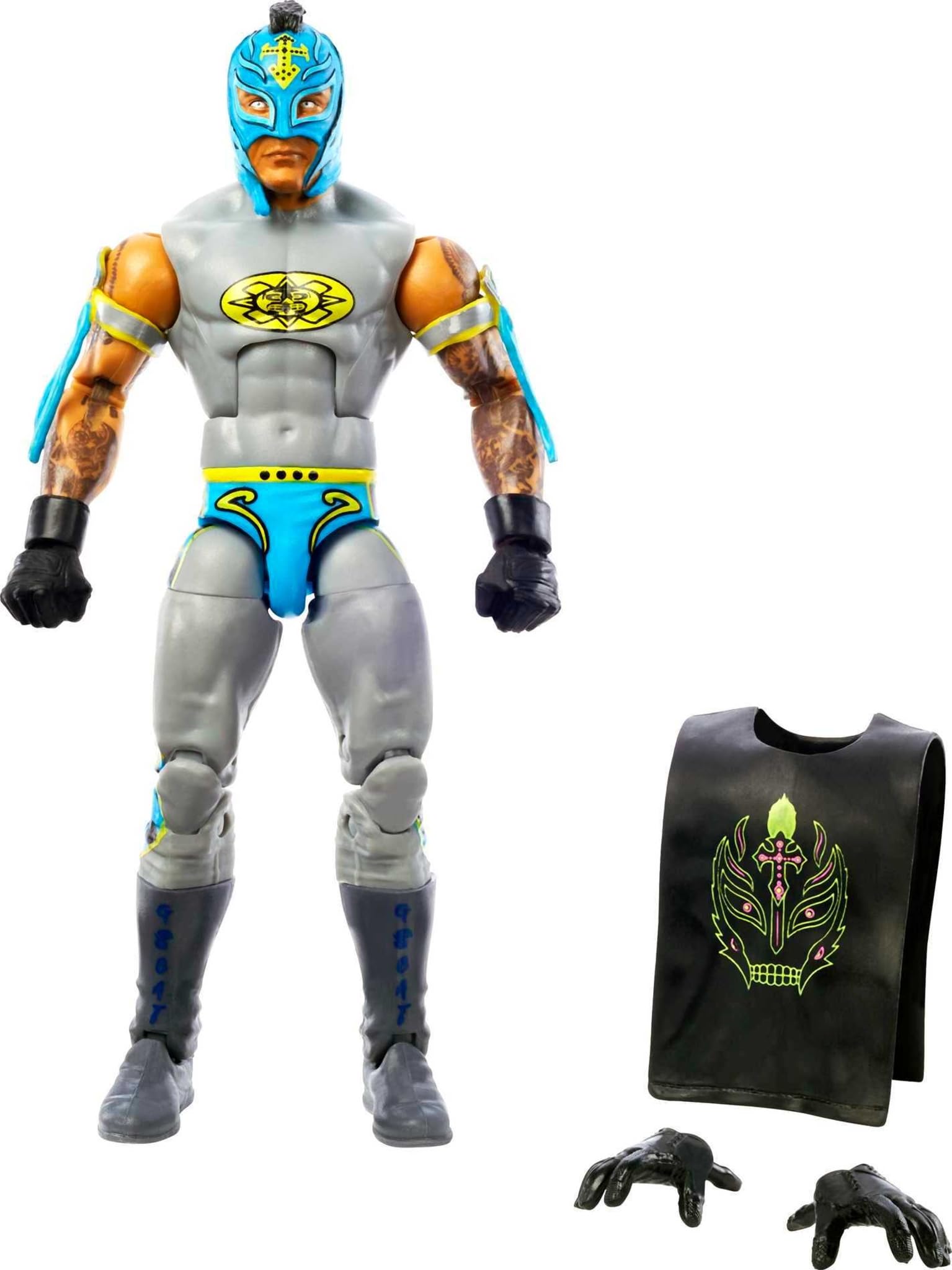 Figura De Acción Mattel Wwe Elite Collection Rey Mysterio 15 Cm - Venta Internacional.