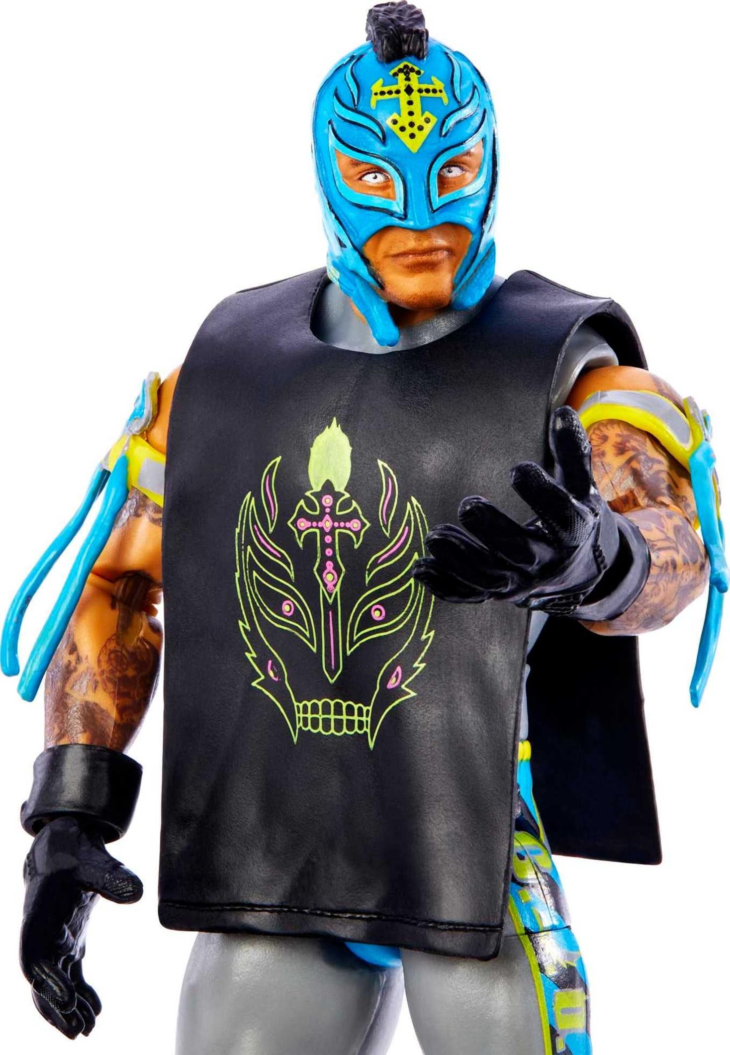 Foto 4 pulgar | Figura De Acción Mattel Wwe Elite Collection Rey Mysterio 15 Cm - Venta Internacional.
