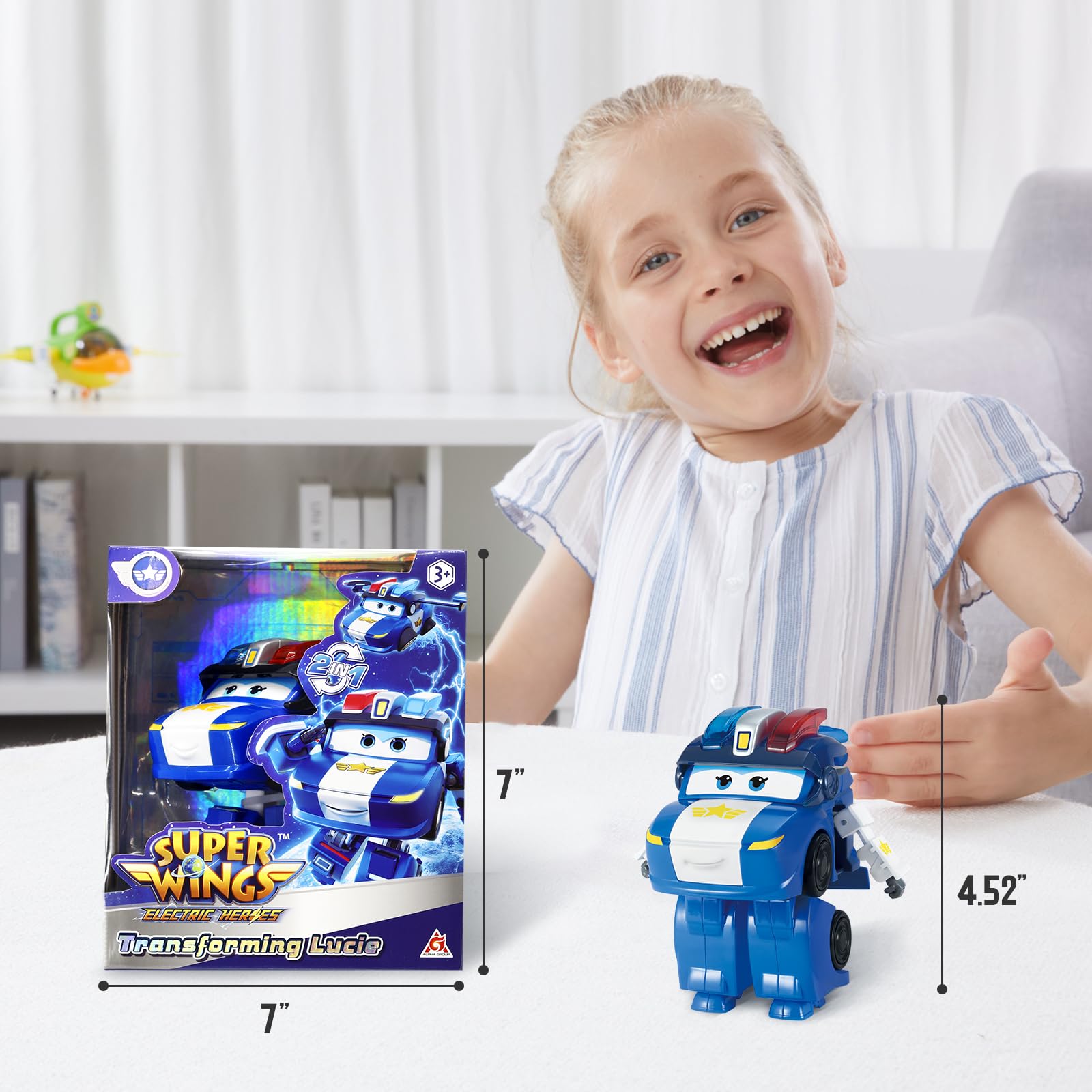 Foto 7 pulgar | Transformable Toys Super Wings Lucie Airplane 2 En 1 - Venta Internacional.