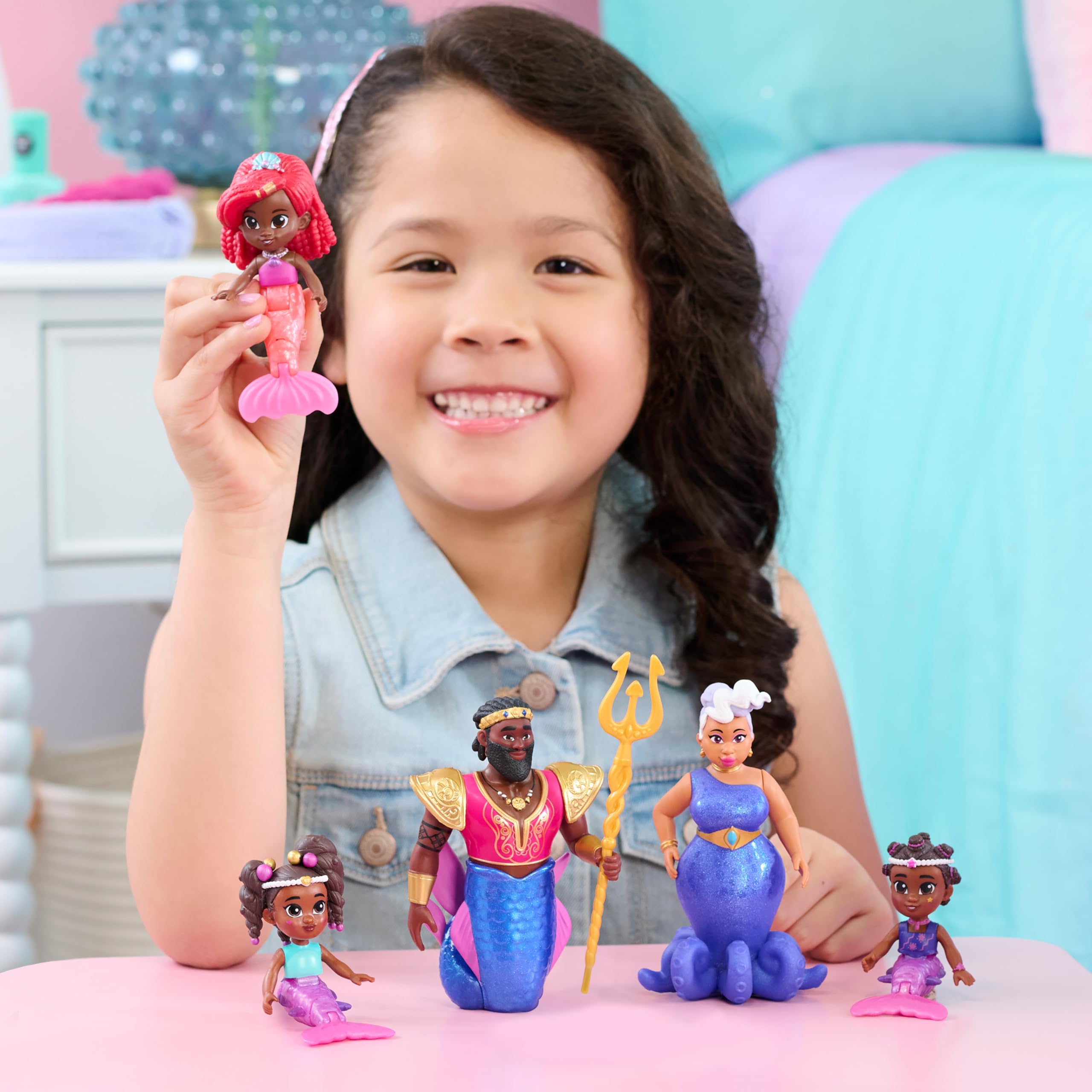 Foto 3 pulgar | Set De Figuras De Juguete Just Play Disney Junior Ariel Royal Family - Venta Internacional.