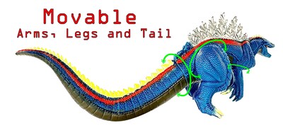 Foto 4 | Figuras De Acción Twcare Godzilla Terrestris Y Amphibia 33 Cm - Venta Internacional.