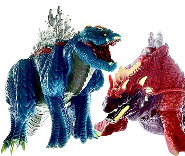 Foto 5 | Figuras De Acción Twcare Godzilla Terrestris Y Amphibia 33 Cm - Venta Internacional.