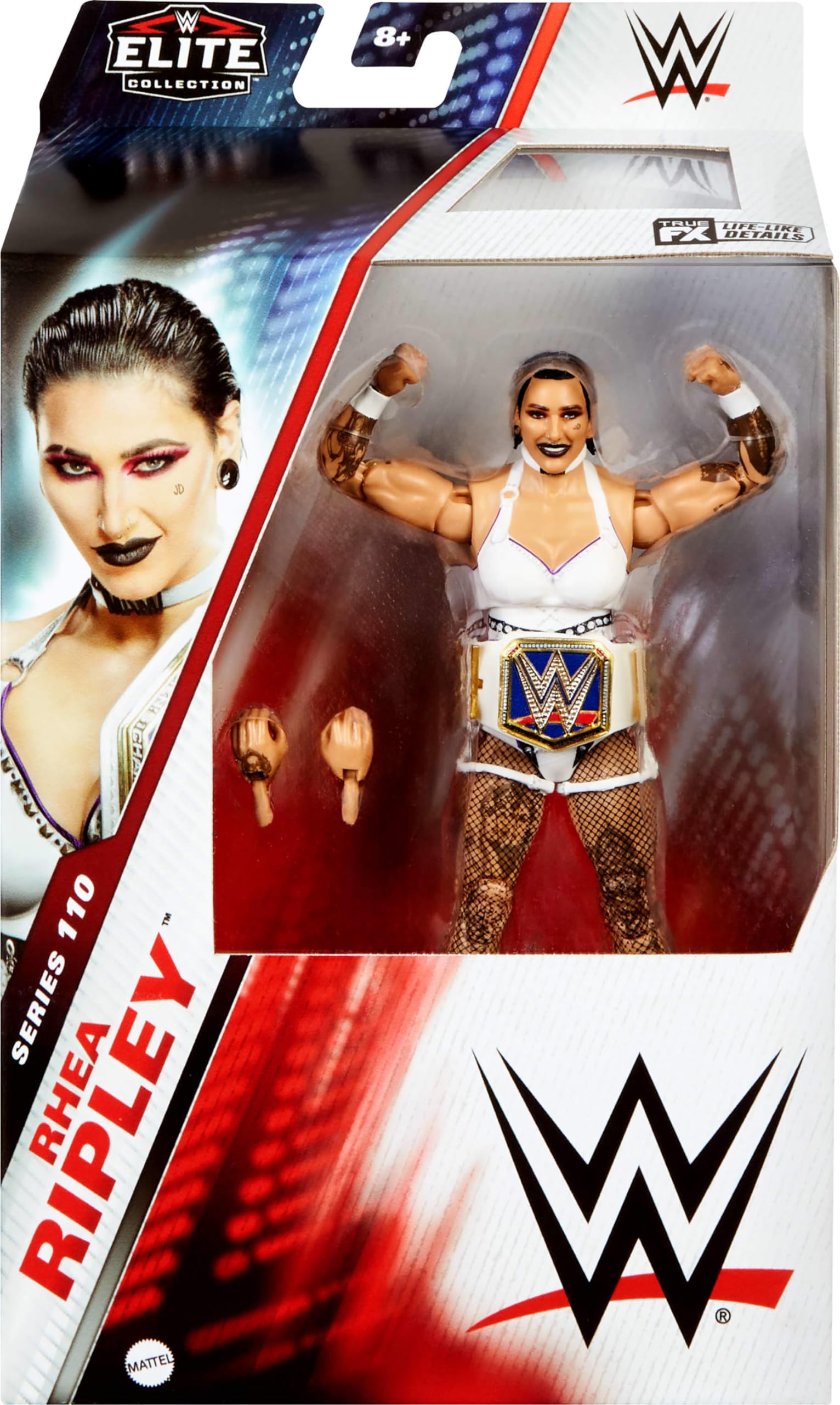 Foto 2 | Figura De Acción Mattel Wwe Elite Rhea Ripley Series #110 De 15 Cm - Venta Internacional.