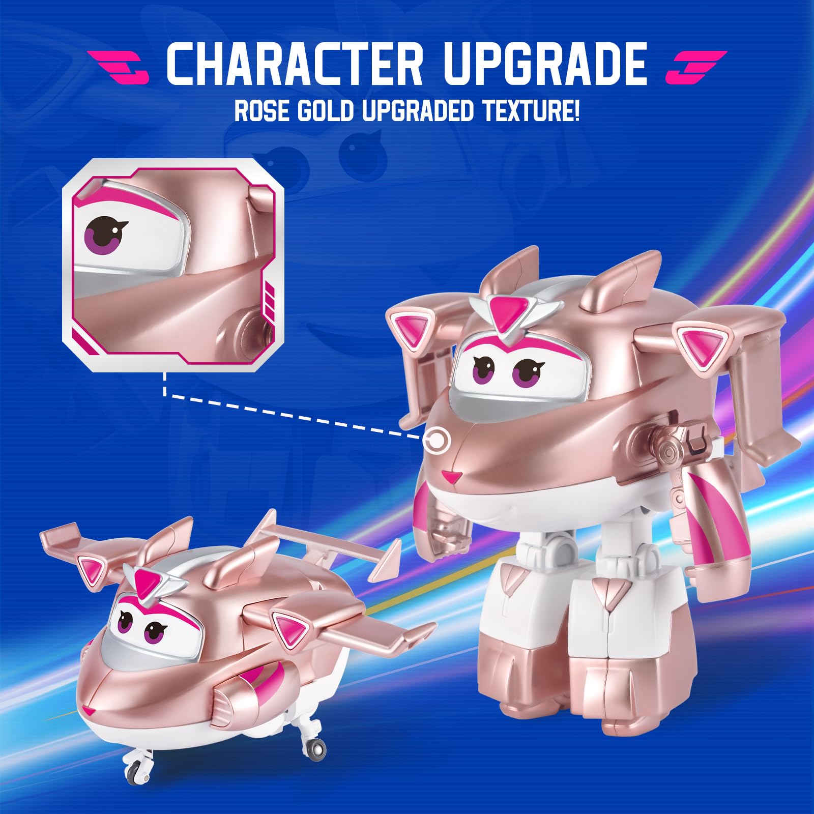 Foto 6 pulgar | Avión Transformable Toys Super Wings Golden Girl De 5 Pulgadas - Venta Internacional.