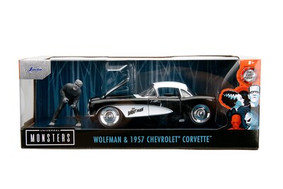 Foto 2 | Coche De Juguete Jada Toys Universal Monsters 1:24 1957 Chevy Corvette - Venta Internacional.