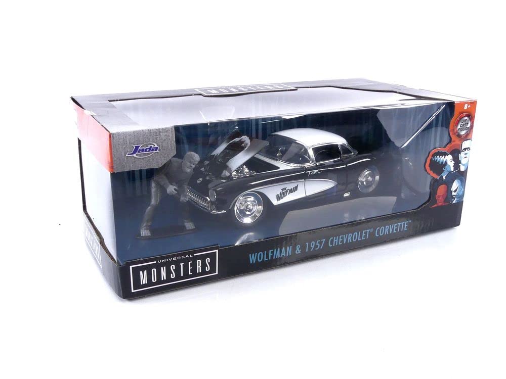 Foto 8 pulgar | Coche De Juguete Jada Toys Universal Monsters 1:24 1957 Chevy Corvette - Venta Internacional.