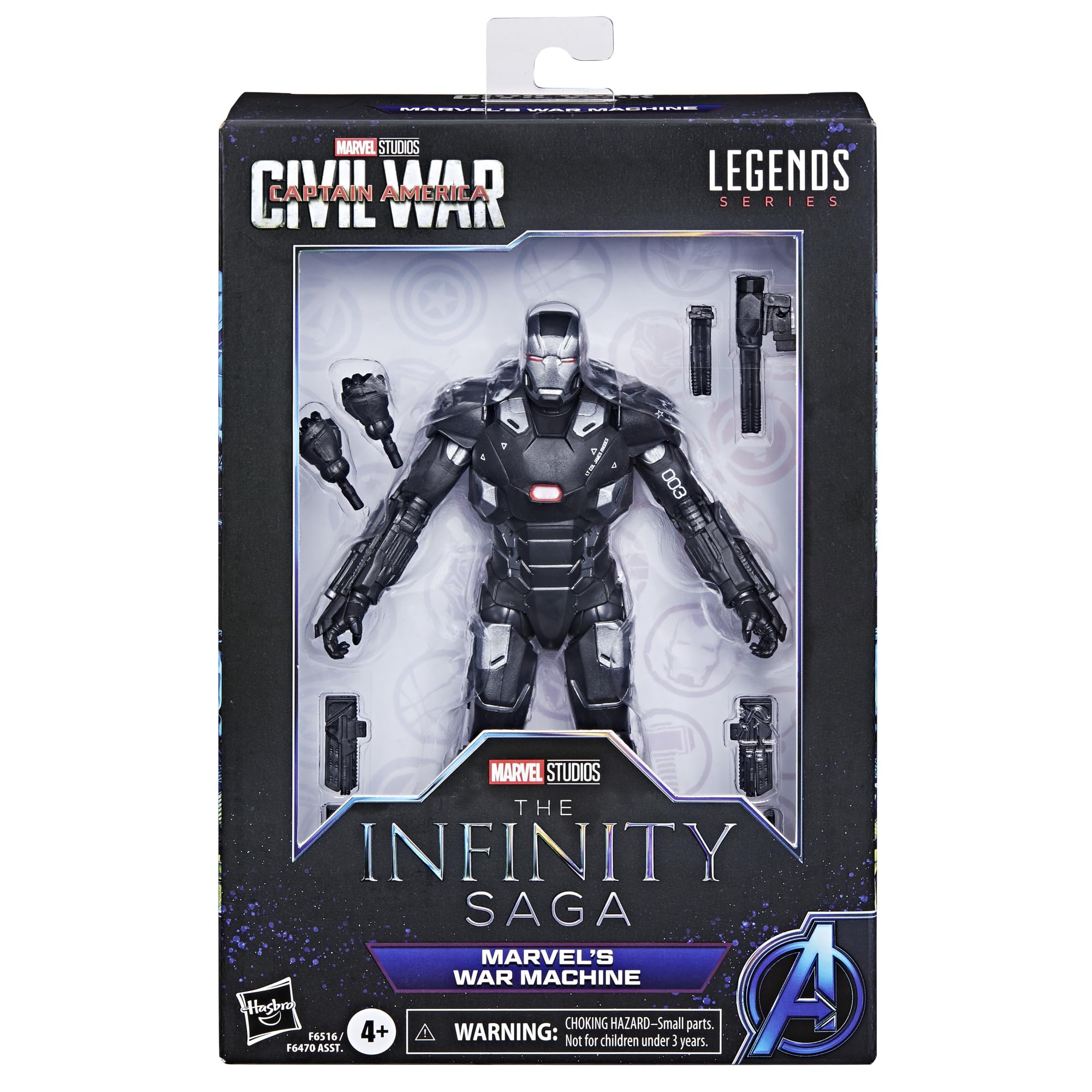 Foto 3 pulgar | Figuras De Acción Marvel Legends War Machine Y Capitán América - Venta Internacional.