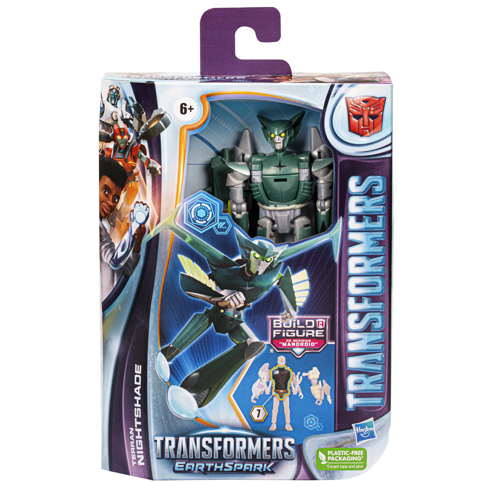 Foto 5 pulgar | Figura De Acción Transformers Earthspark Terran Nightshade - Venta Internacional.