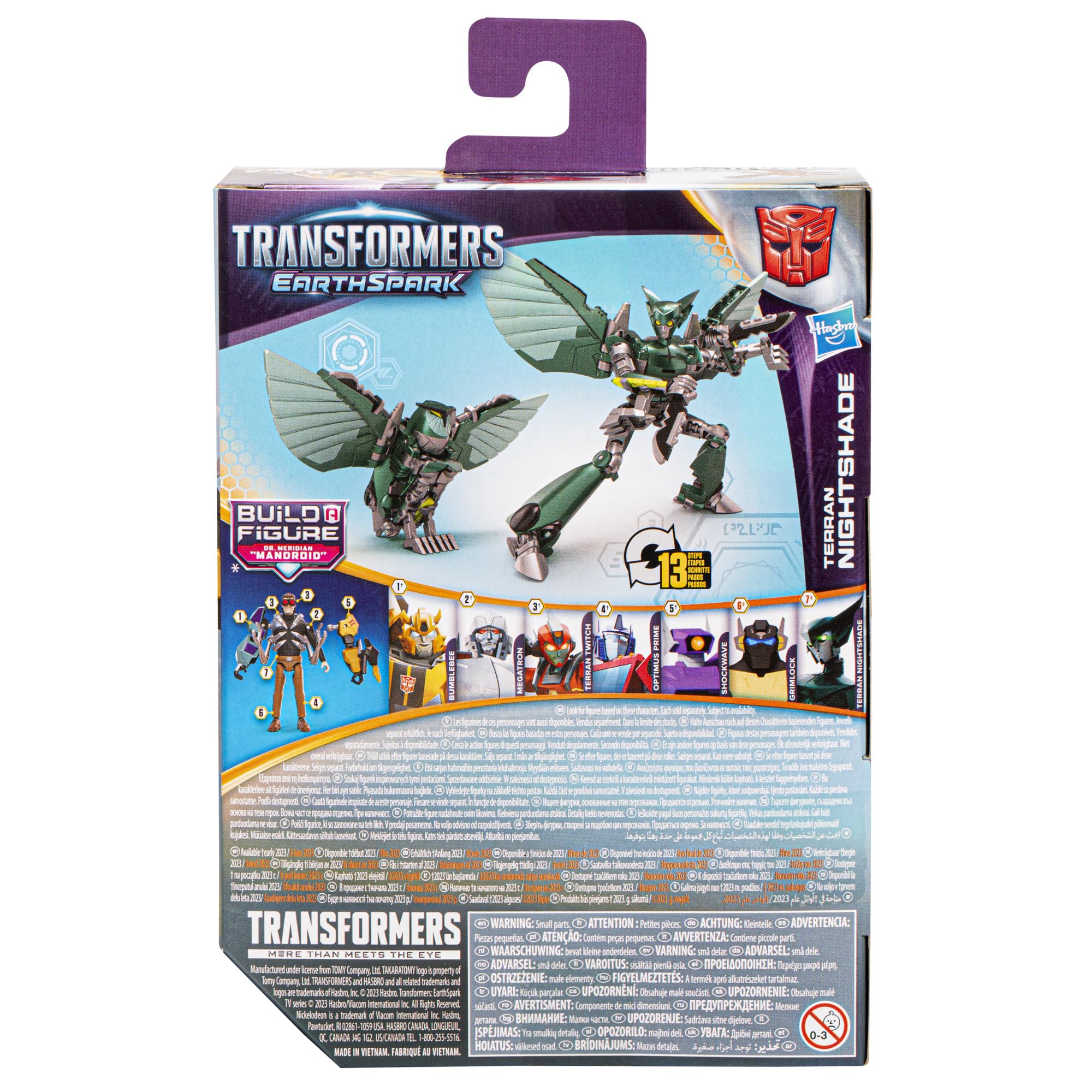 Foto 6 pulgar | Figura De Acción Transformers Earthspark Terran Nightshade - Venta Internacional.