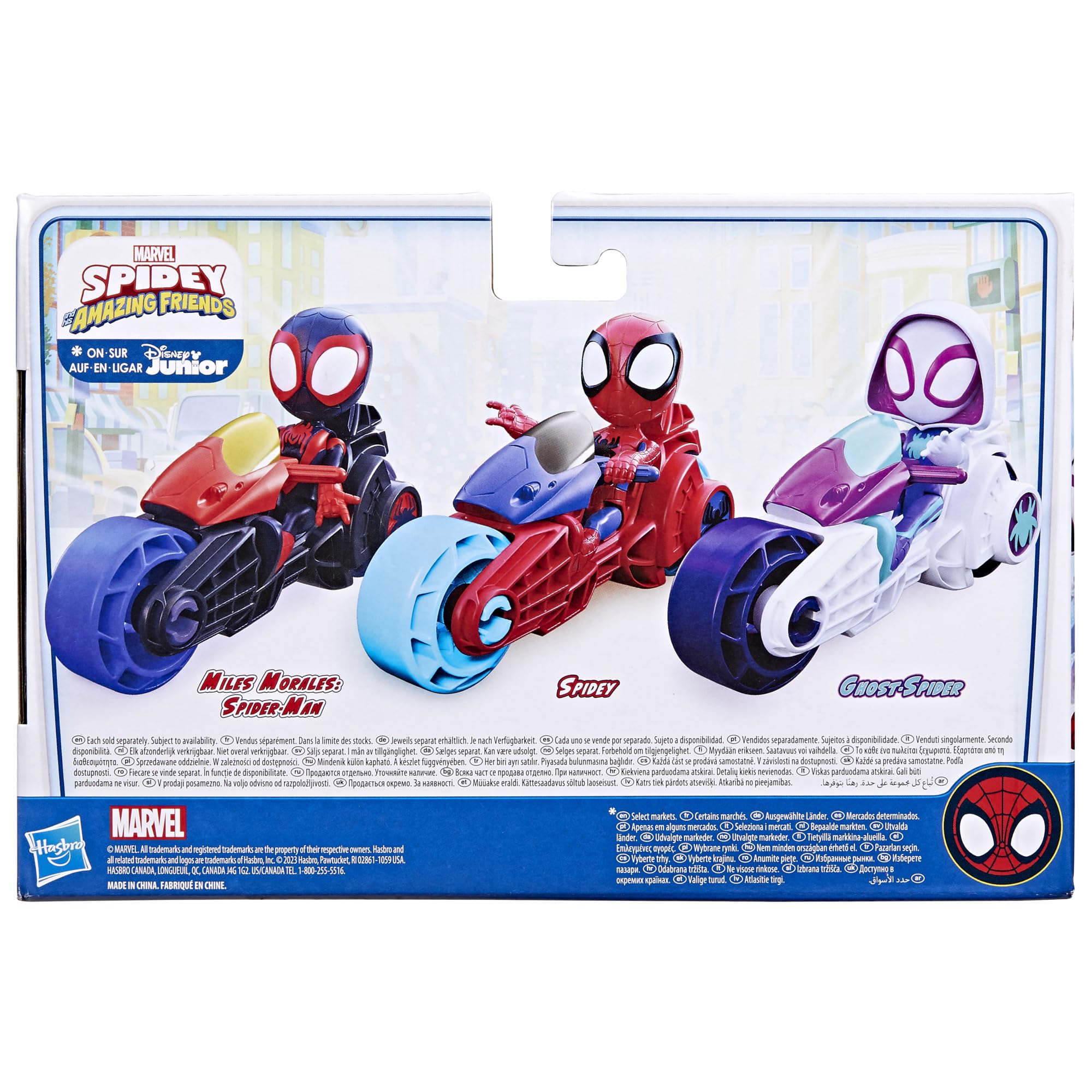 Foto 3 | Figura De Acción Hasbro Marvel Spidey Con Moto De Más De 3 Años - Venta Internacional.