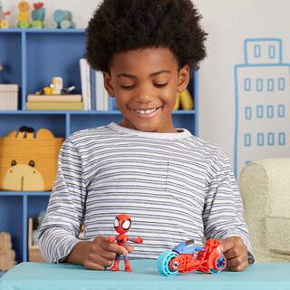 Foto 4 | Figura De Acción Hasbro Marvel Spidey Con Moto De Más De 3 Años - Venta Internacional.