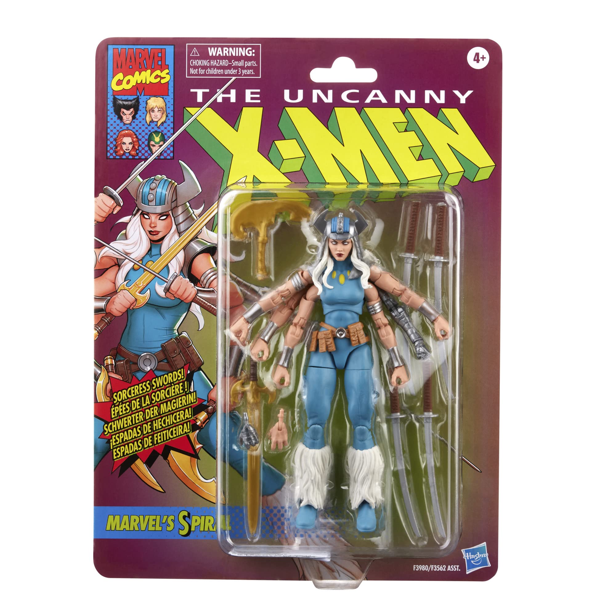 Foto 3 pulgar | Figura De Acción Marvel Legends Series X-men Classic Spiral - Venta Internacional.