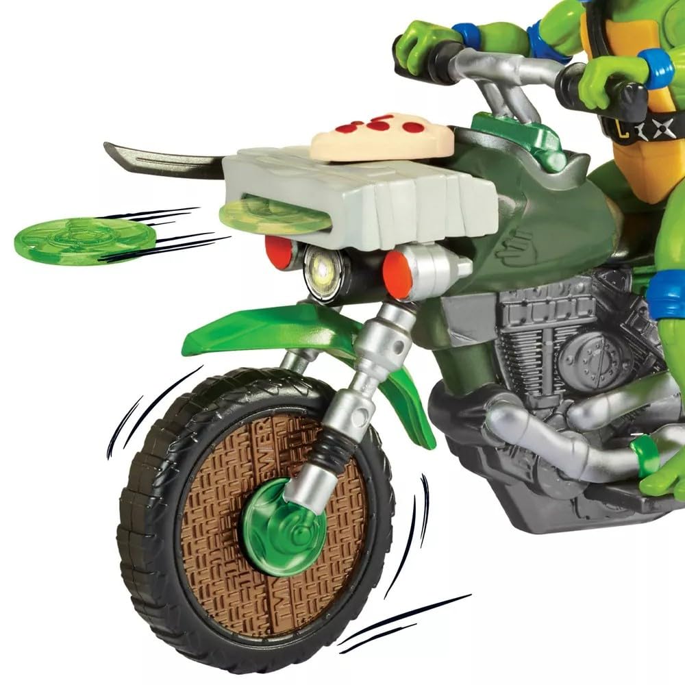 Foto 5 pulgar | Figura De Acción Teenage Mutant Ninja Turtles Leonardo Con Ciclo - Venta Internacional.
