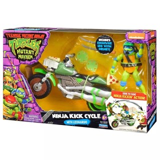 Foto 6 | Figura De Acción Teenage Mutant Ninja Turtles Leonardo Con Ciclo - Venta Internacional.