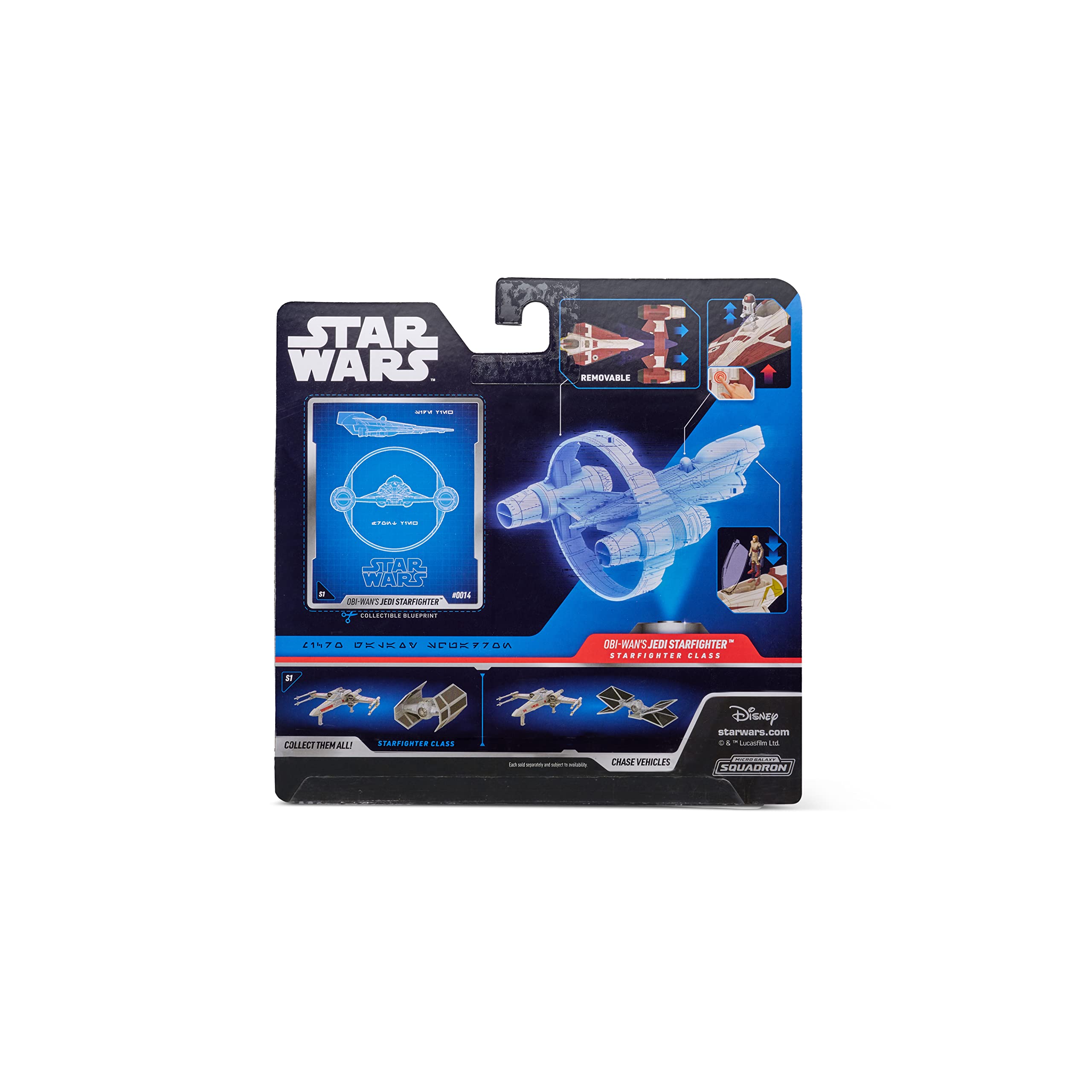 Foto 7 pulgar | Toy Star Wars Micro Galaxy Squadron Starfighter Obi-wan - Venta Internacional.