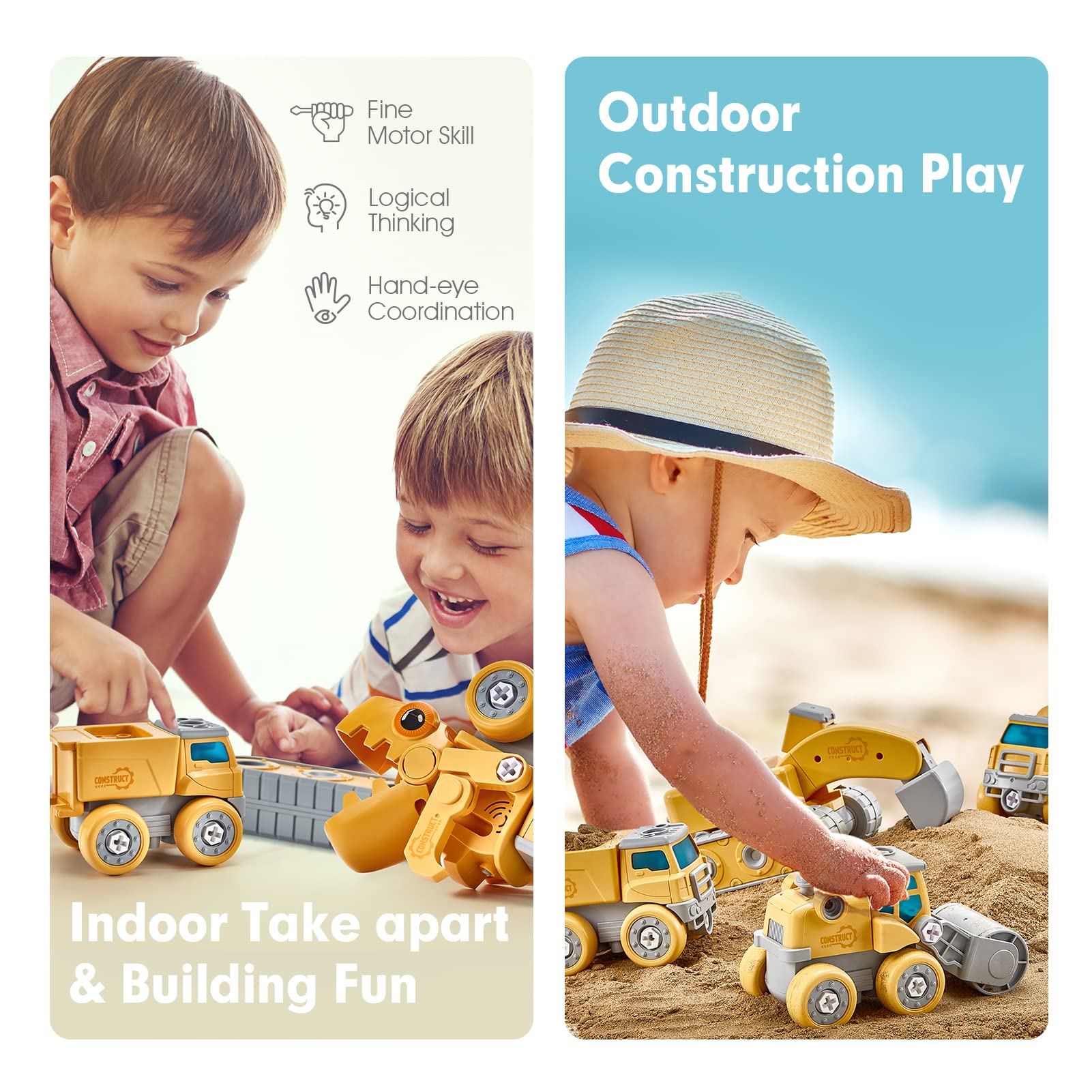 Foto 5 pulgar | Vehículo De Construcción Para Desarmar Dinosaurios, Robot, Juguete Para Niños De Más De 5 Años - Venta Internacional.