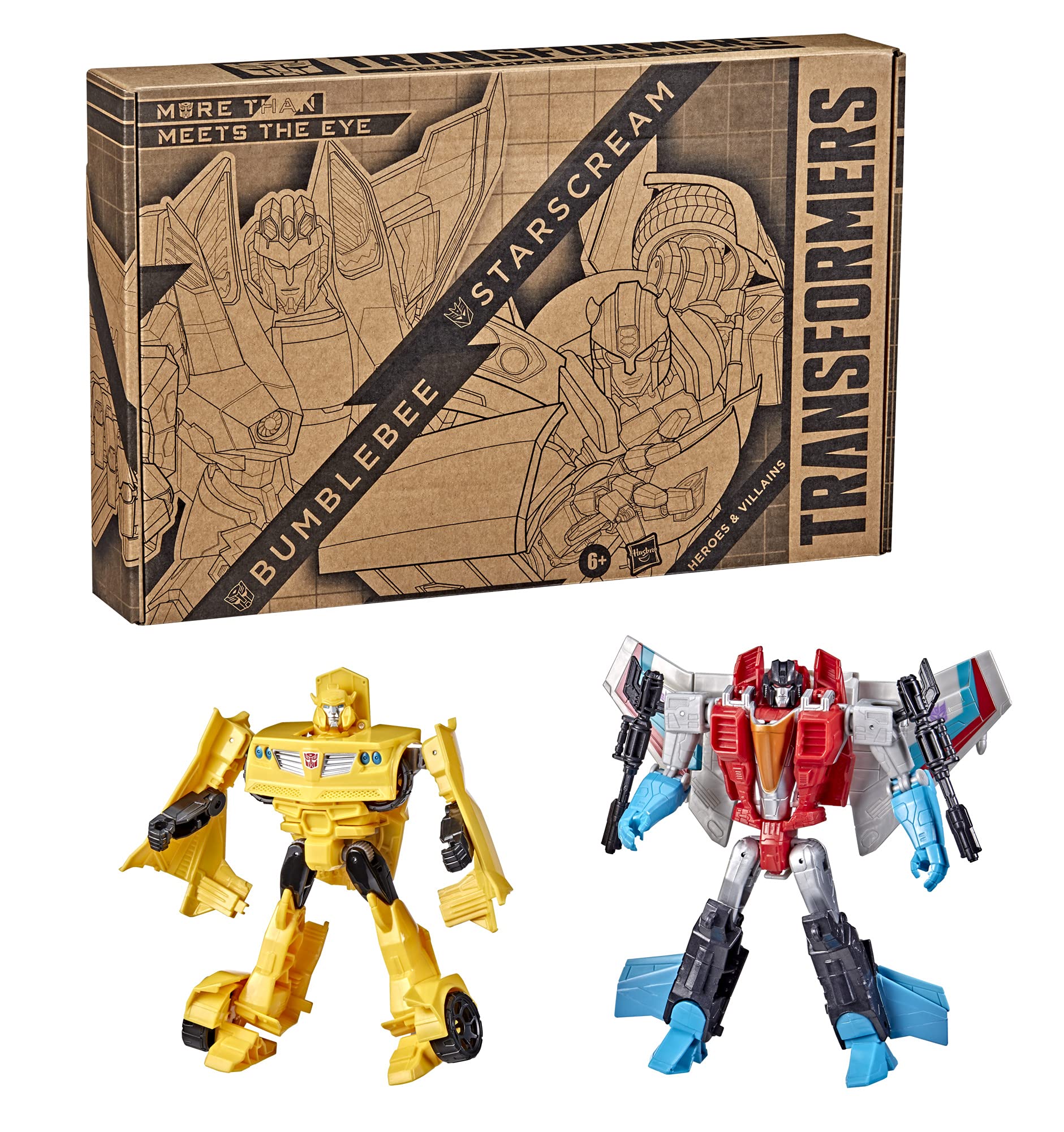 Foto 4 pulgar | Figuras De Acción Transformers Bumblebee Y Starscream, Paquete De 2 - Venta Internacional.