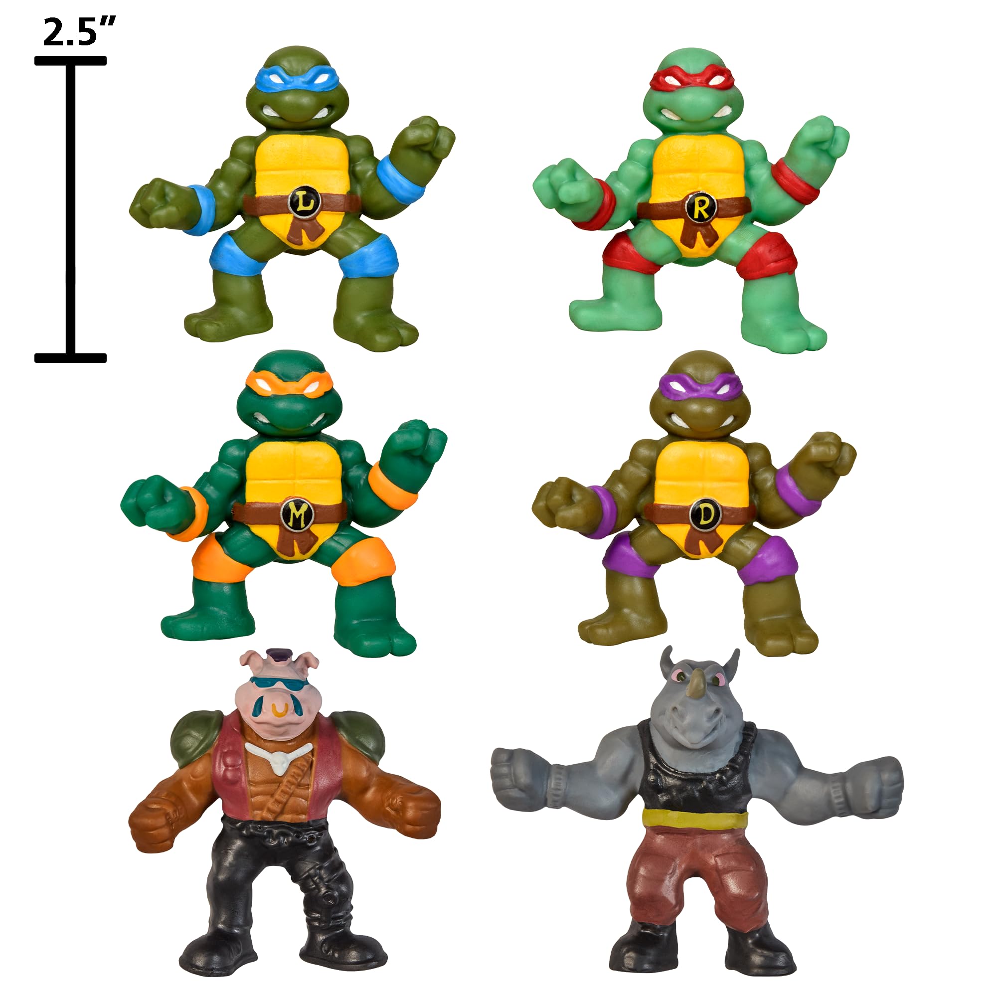 Foto 3 pulgar | Figuras Playmates Teenage Mutant Ninja Turtles de 6 Piezas-Venta Internacional