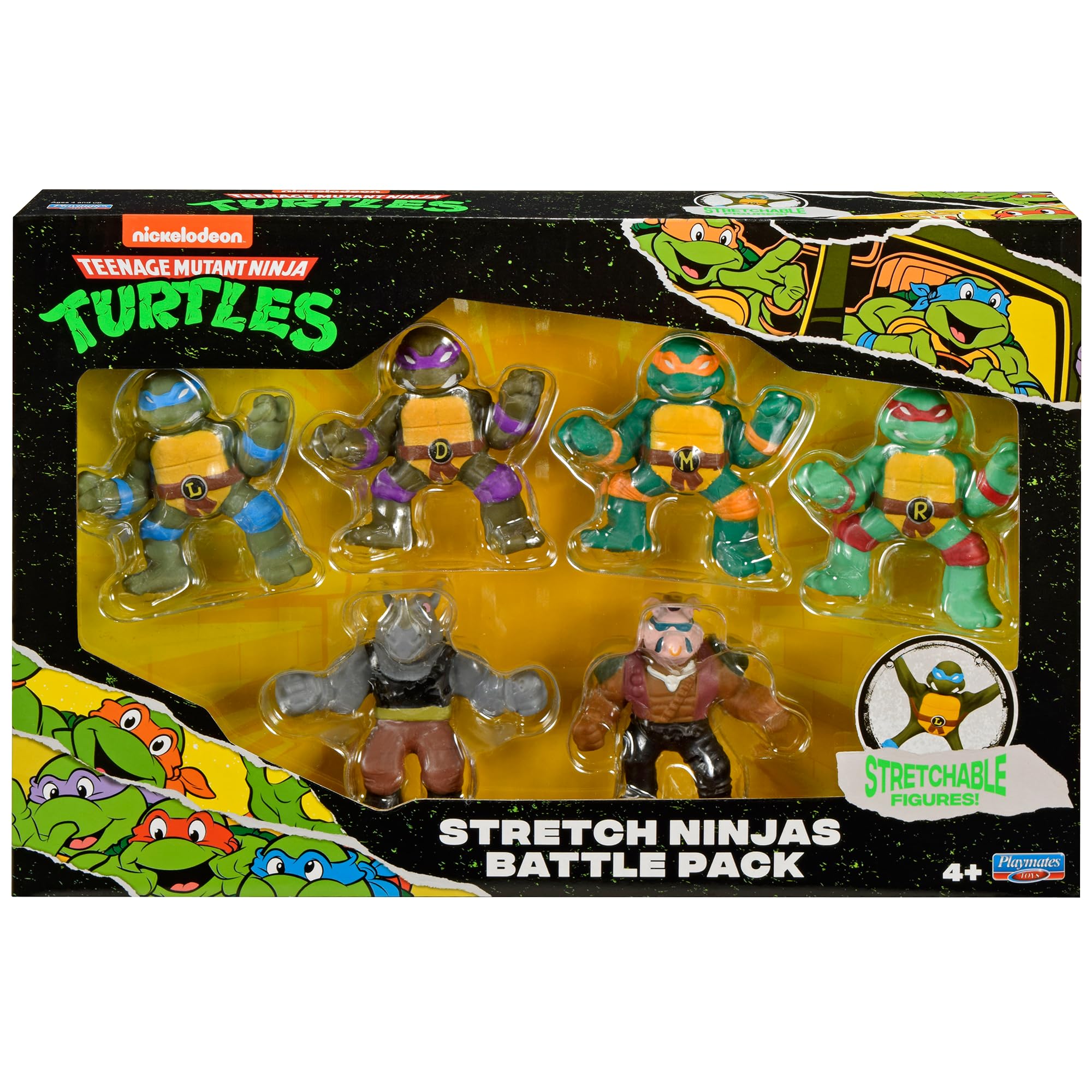 Foto 6 pulgar | Figuras Playmates Teenage Mutant Ninja Turtles de 6 Piezas-Venta Internacional