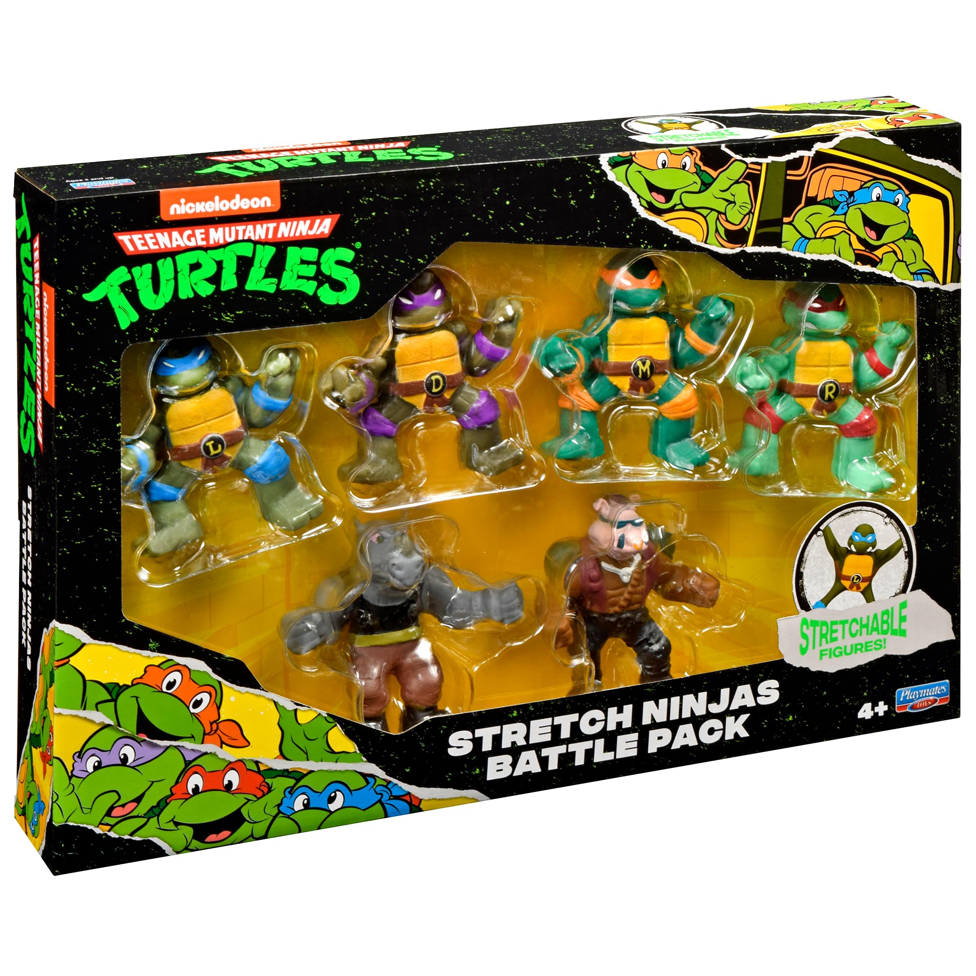 Foto 7 pulgar | Figuras Playmates Teenage Mutant Ninja Turtles de 6 Piezas-Venta Internacional
