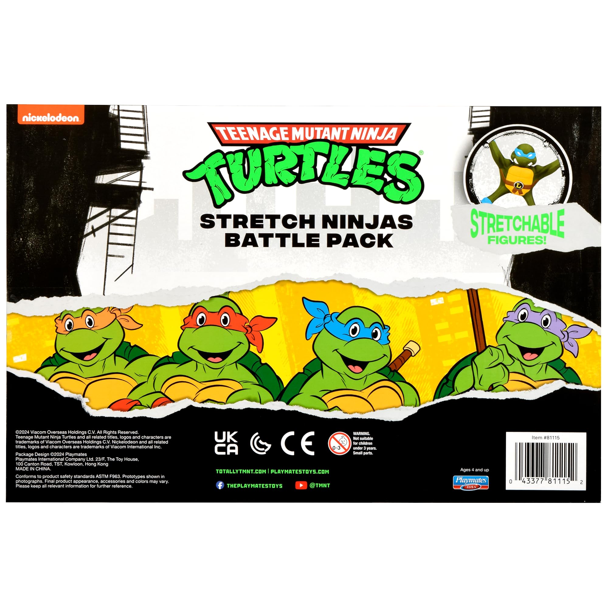 Foto 8 pulgar | Figuras Playmates Teenage Mutant Ninja Turtles de 6 Piezas-Venta Internacional